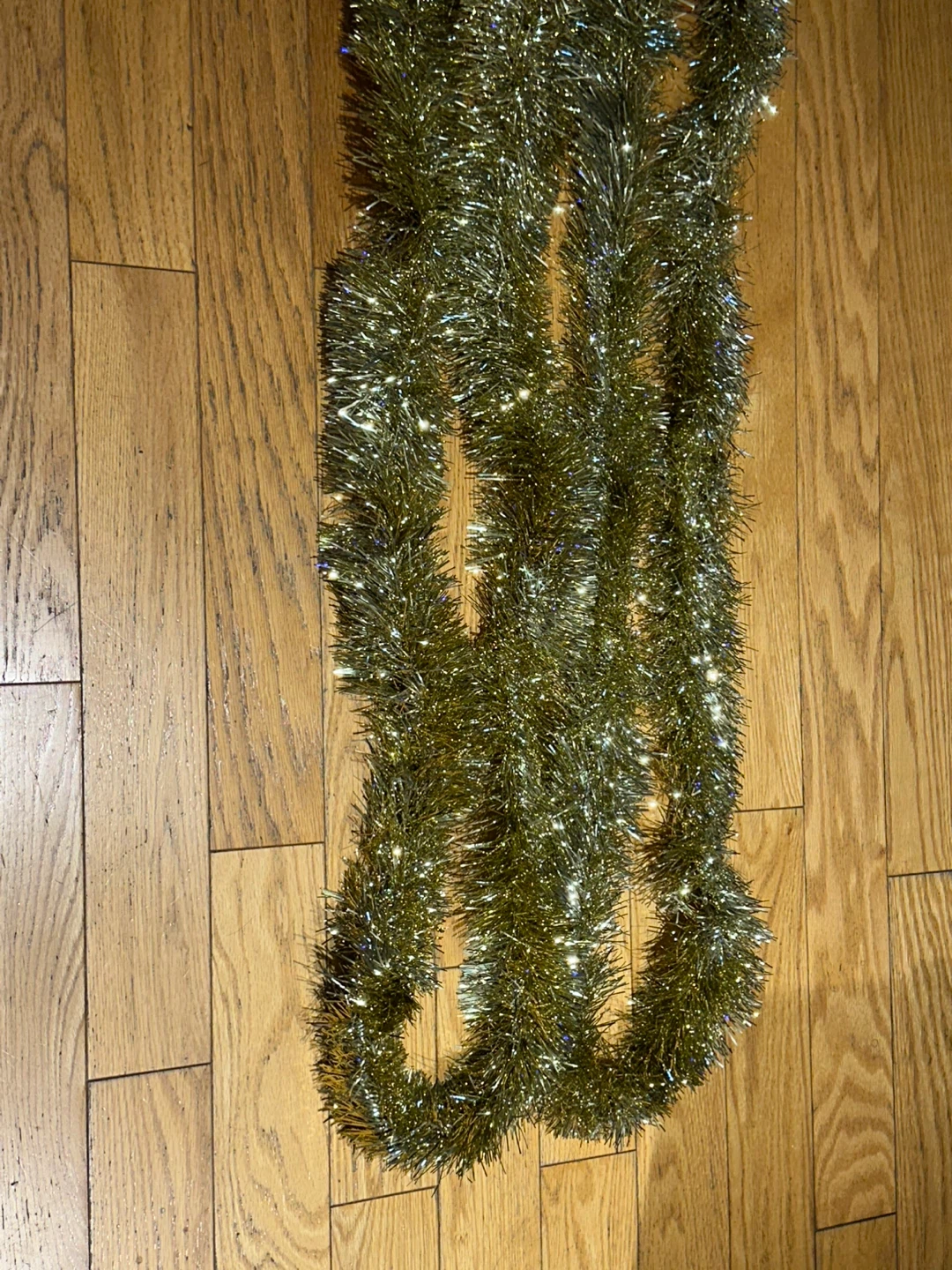Gold Christmas Tinsel Garland - photo 4