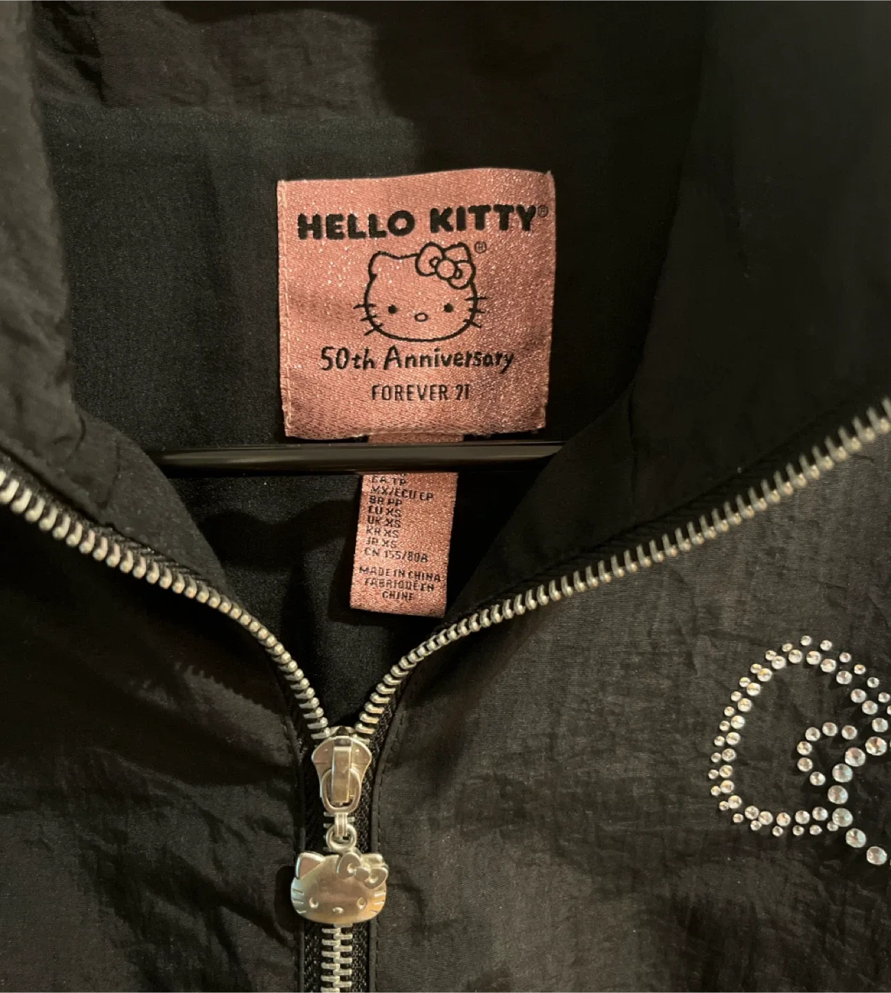 Hello Kitty Forever 21 Black Jacket Size XS image indicator(3)