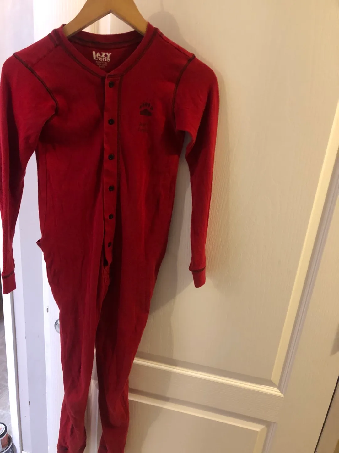 Full P.J’s Bear Bottom Red Onesie - Size 12 image indicator(2)
