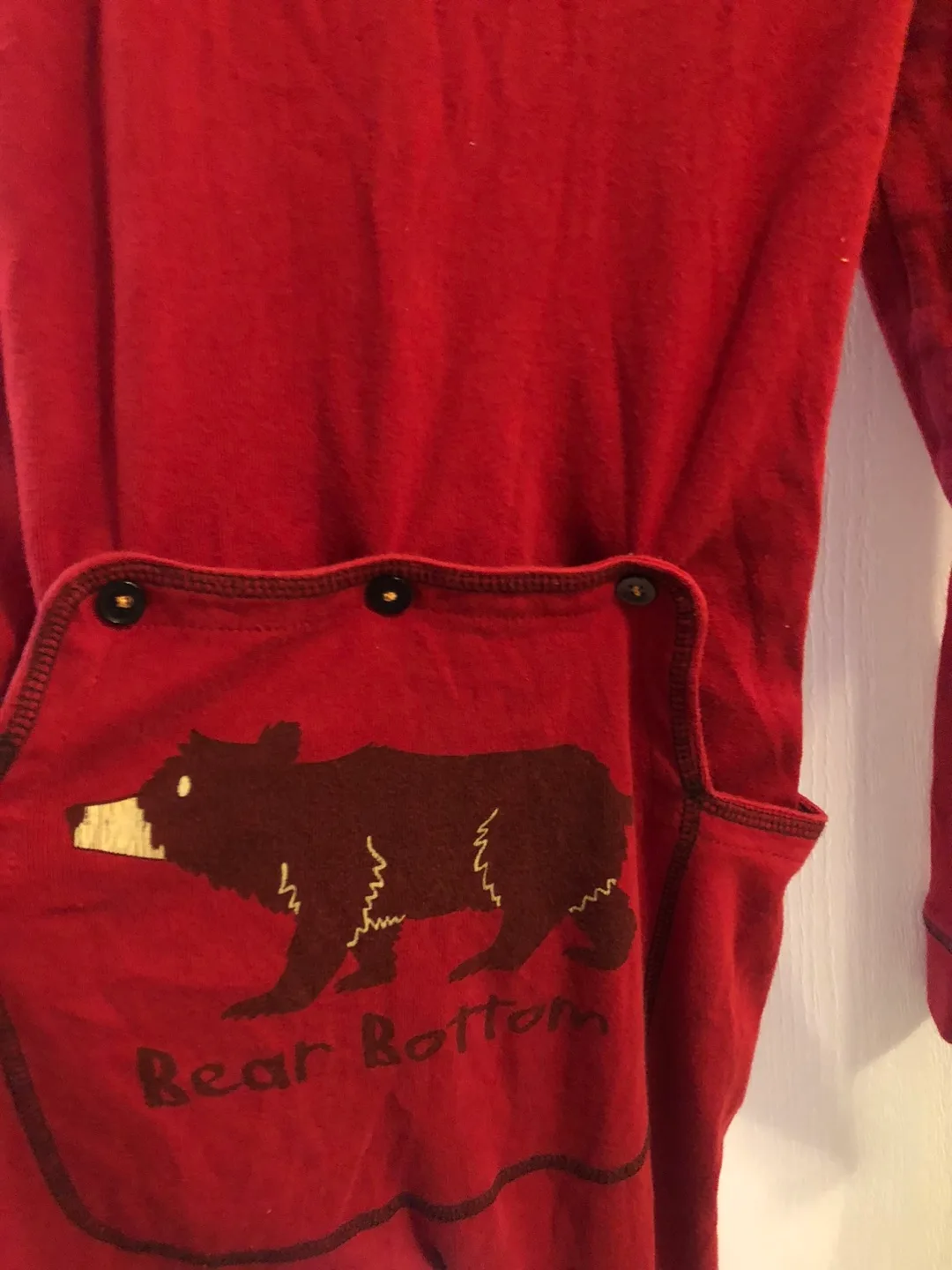 Full P.J’s Bear Bottom Red Onesie - Size 12 image indicator(6)