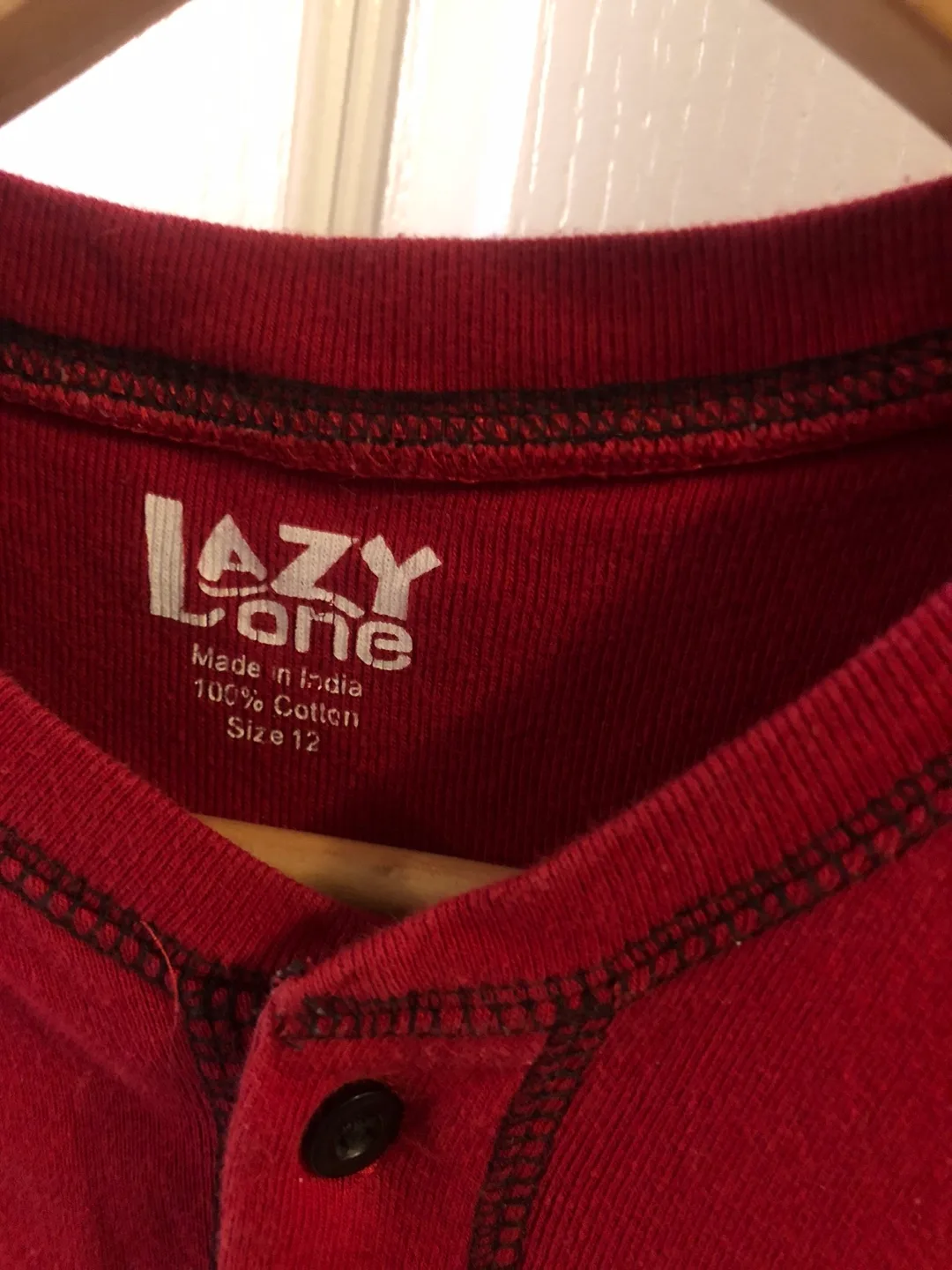 Full P.J’s Bear Bottom Red Onesie - Size 12 image indicator(4)