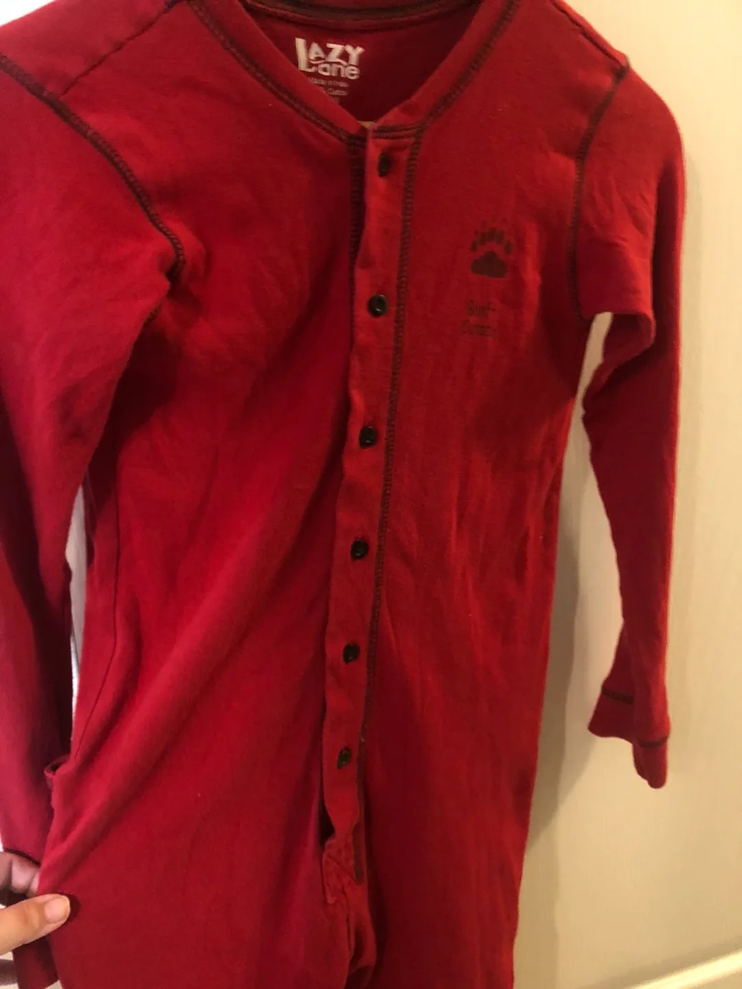 Full P.J’s Bear Bottom Red Onesie - Size 12 image indicator(5)