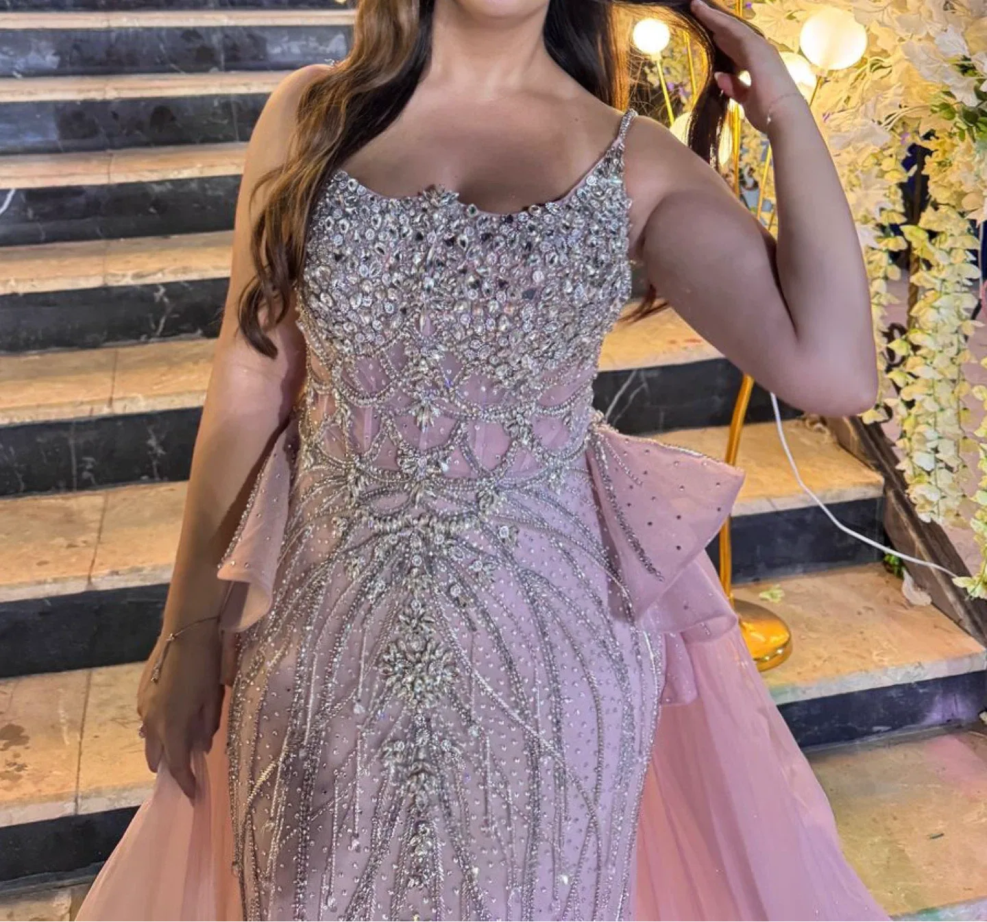 Wonderland By Lilian Blush Pink Sequin Ball Gown image indicator(2)