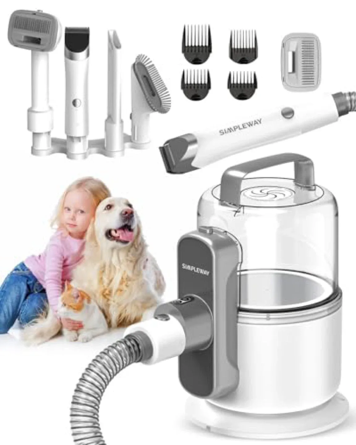 SIMPLEWAY Pet Grooming Vacuum image indicator(2)