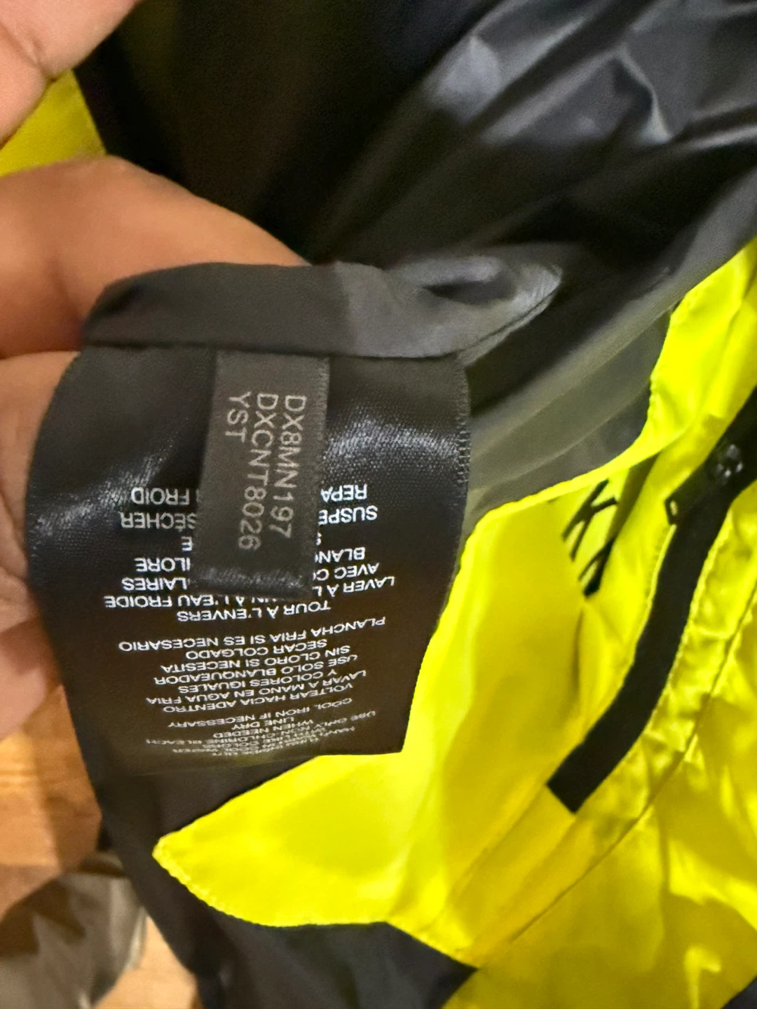 DKNY Puffer Jacket - Yellow, Size XL - photo 3