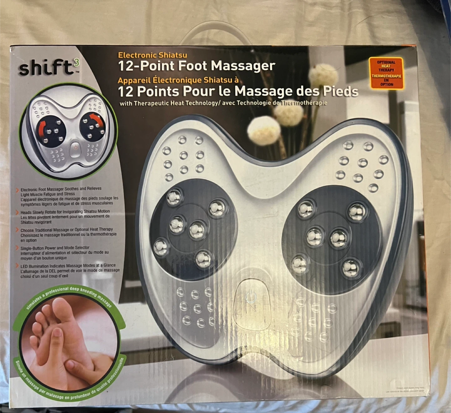 Shift 3 Electronic Shiatsu 12-Point Foot Massager - New - photo 3
