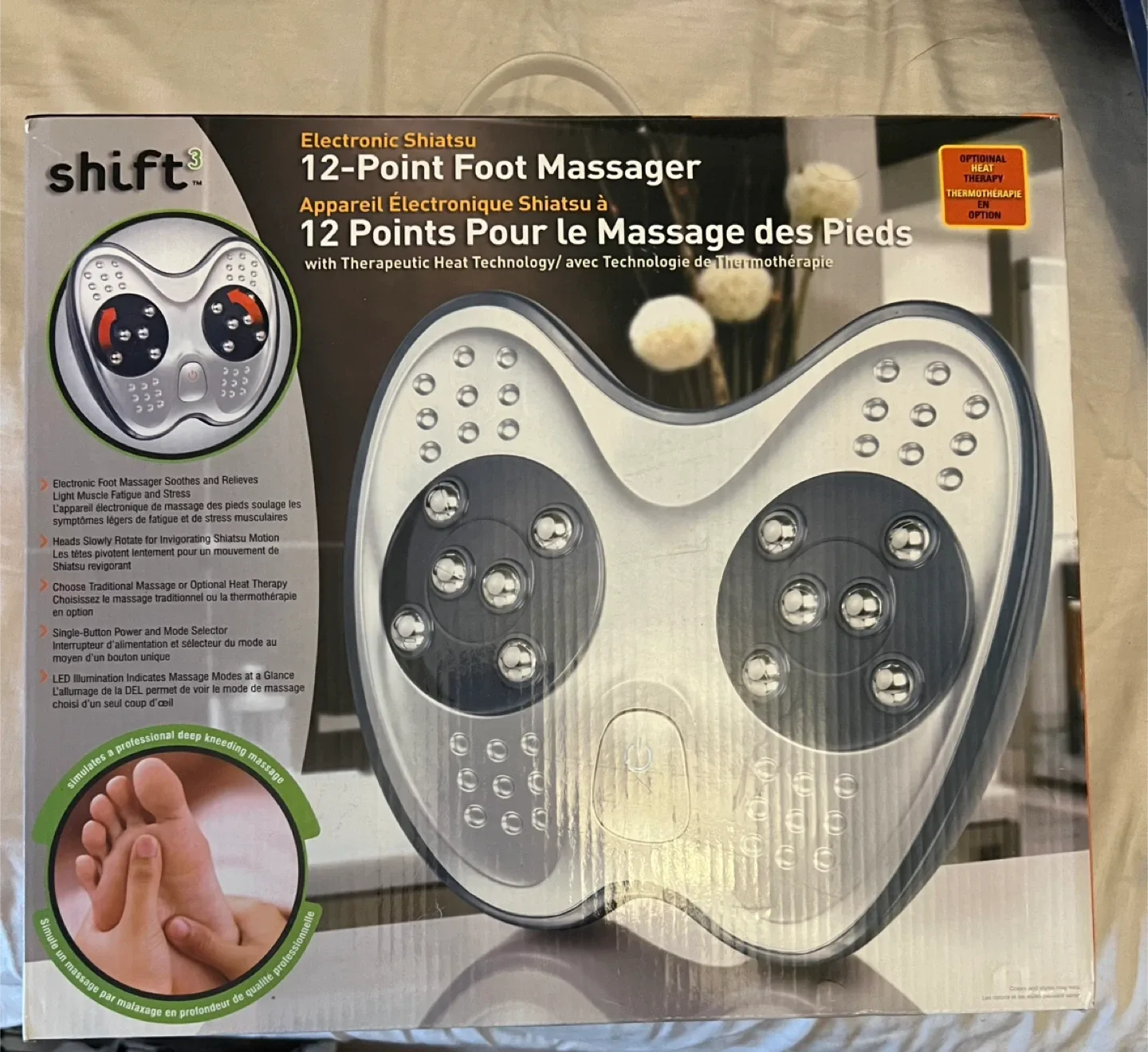 Shift 3 Electronic Shiatsu 12-Point Foot Massager - New image indicator(3)