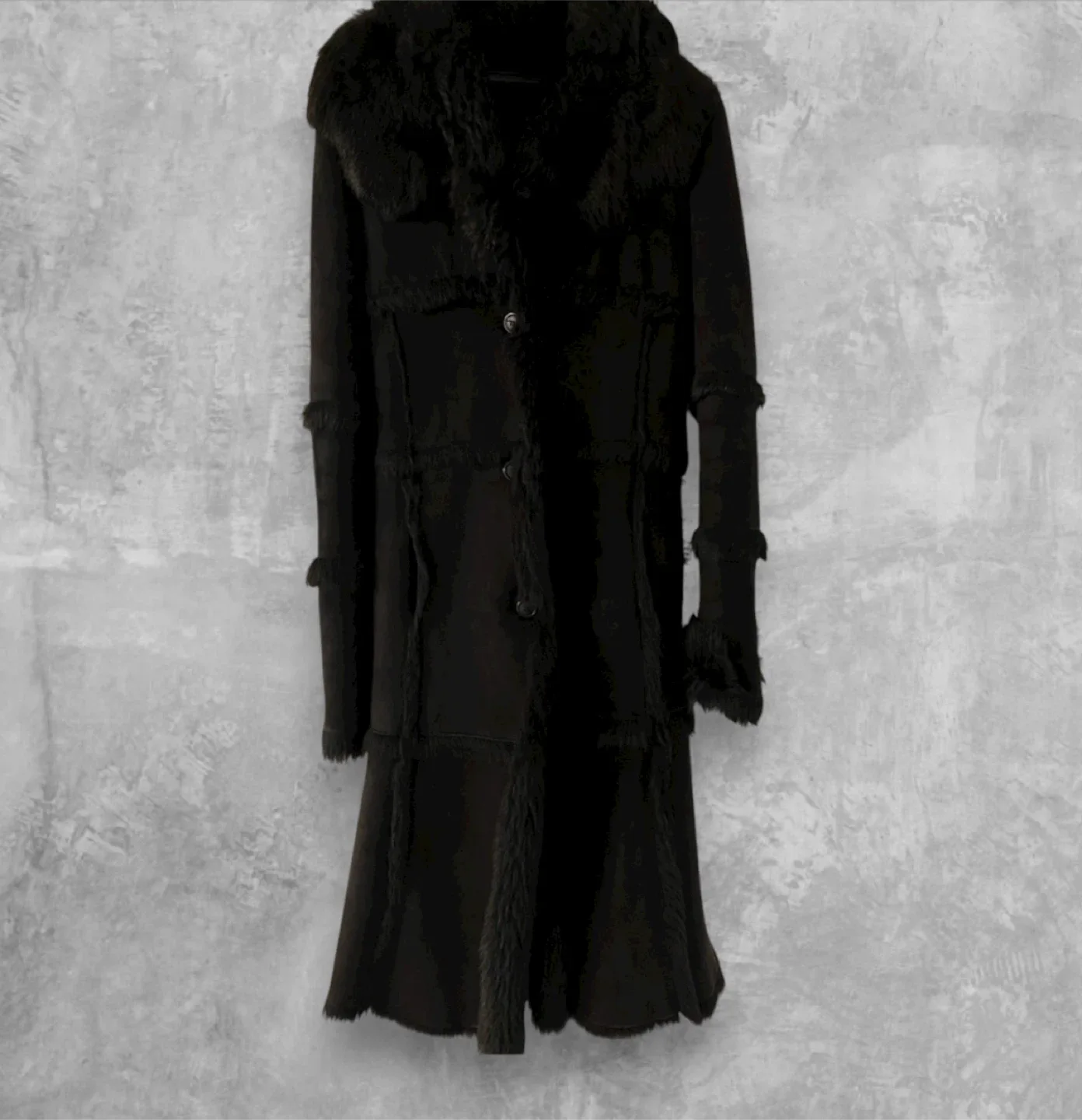 Long Shearling Coat, Size XS/SM image indicator(2)