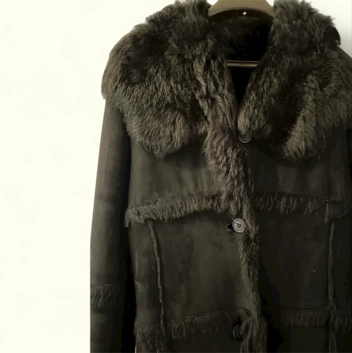 Long Shearling Coat, Size XS/SM thumbnail