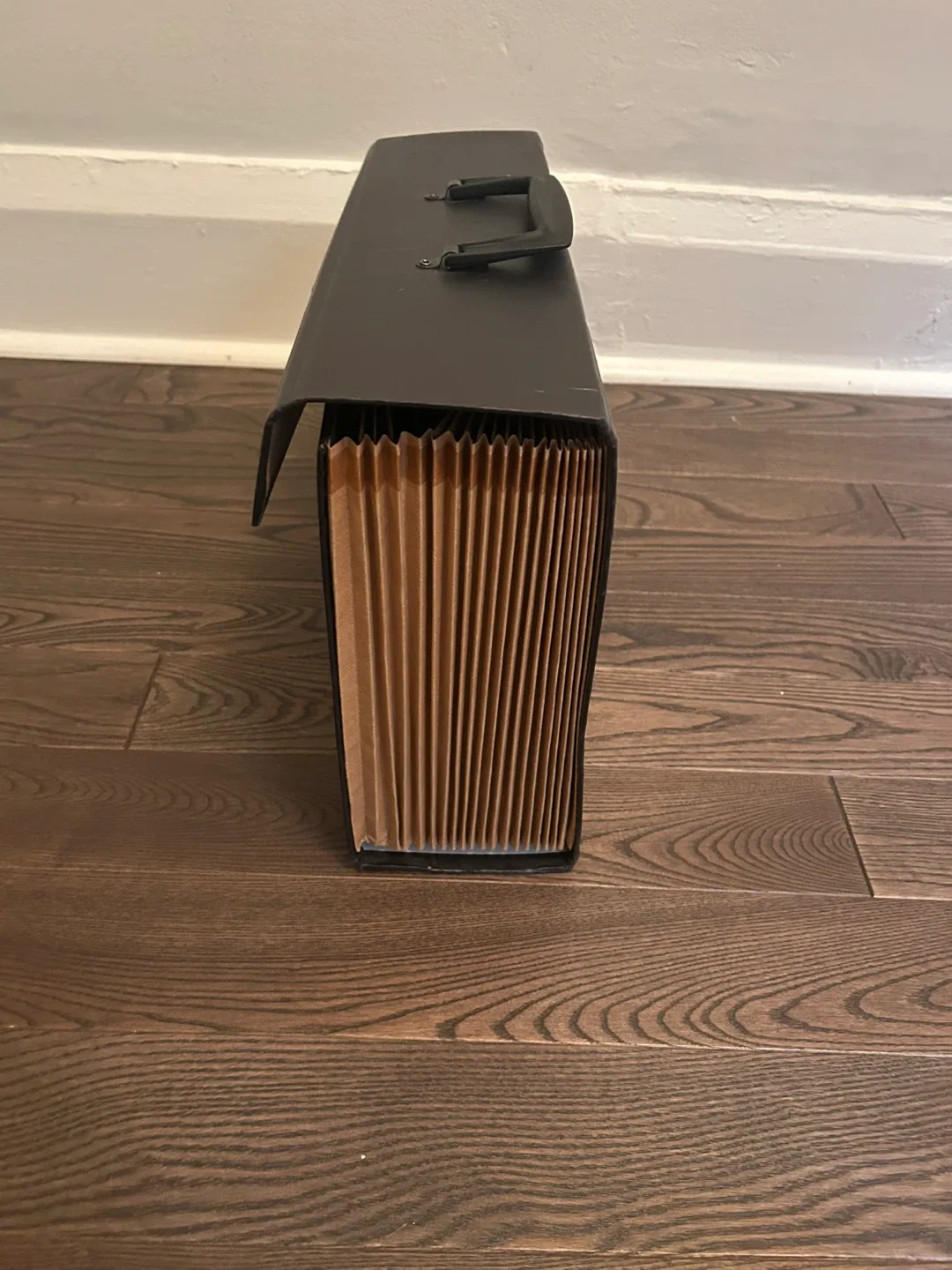 Accordion File Organizer Box, Black image indicator(2)