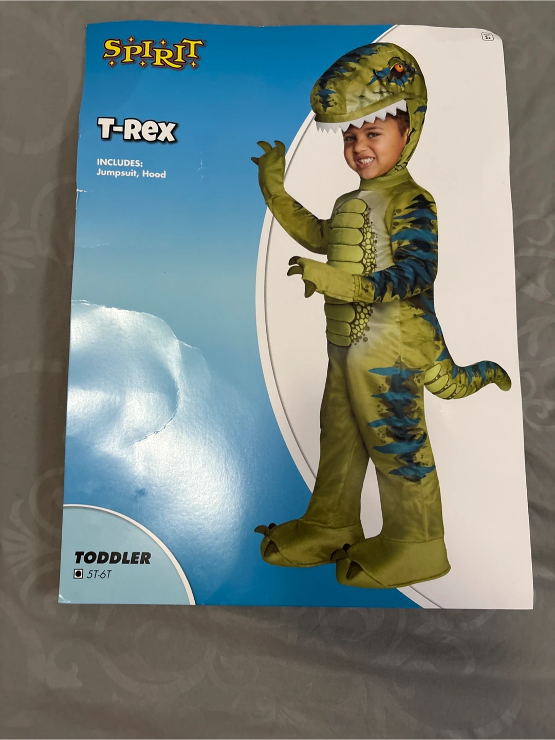 Spirit Halloween T-Rex Toddler Costume 5T-6T