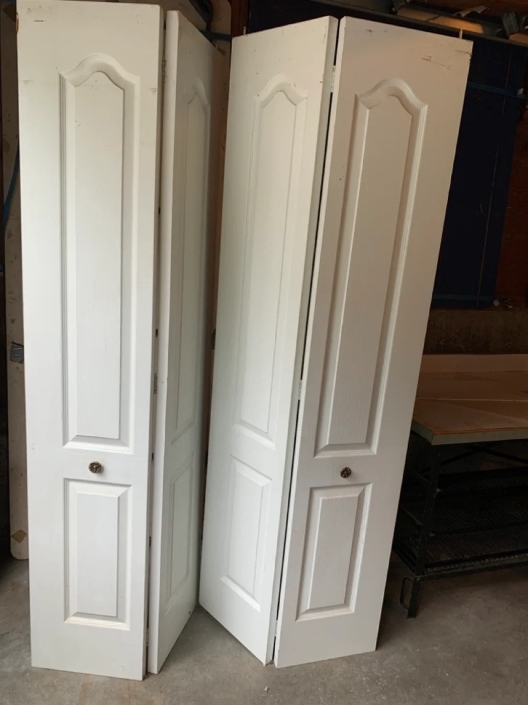 White bifold closet Doors - Set of Two $18