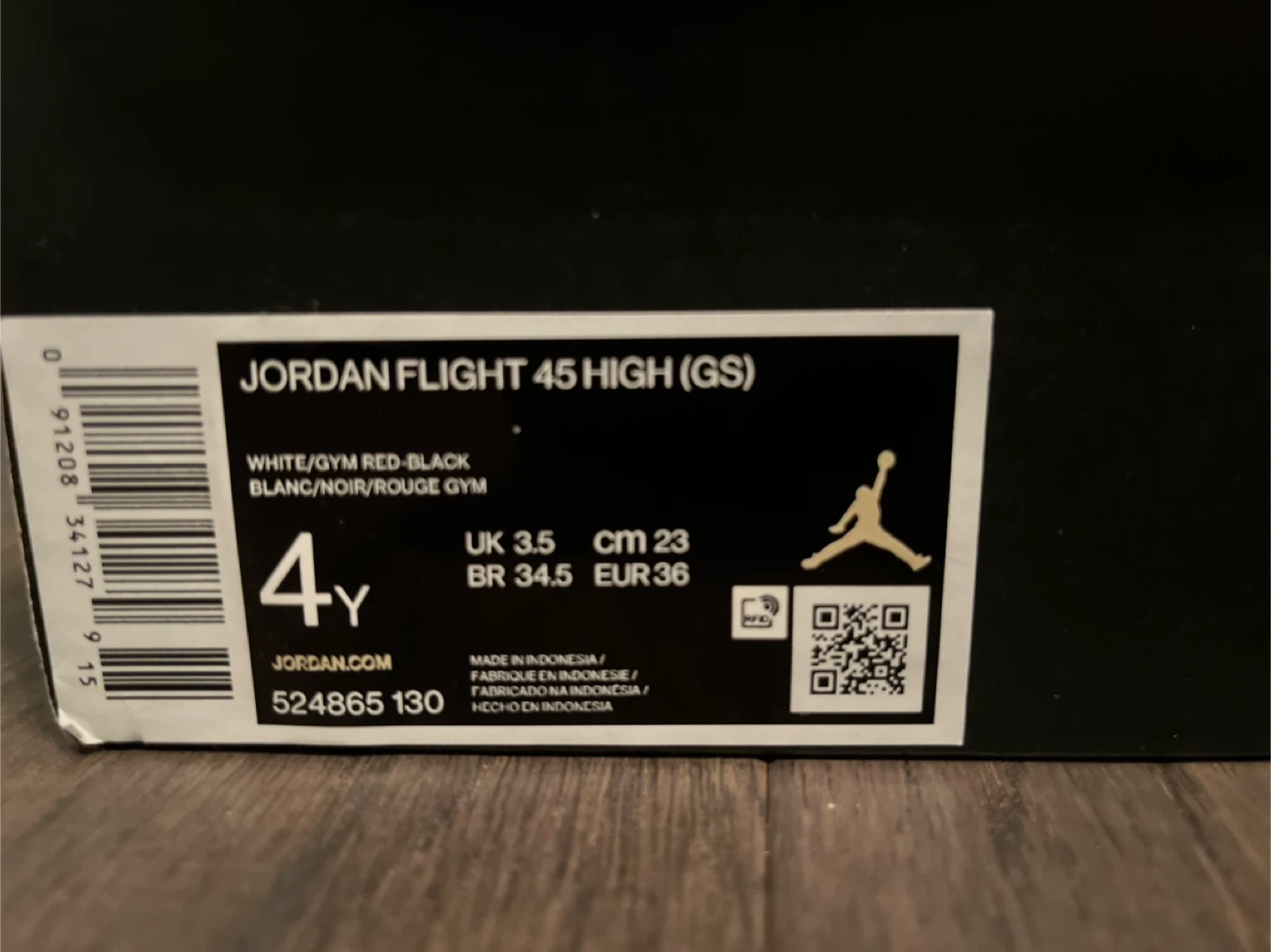 Jordan Flight 45 High (GS) Size 4Y - photo 3