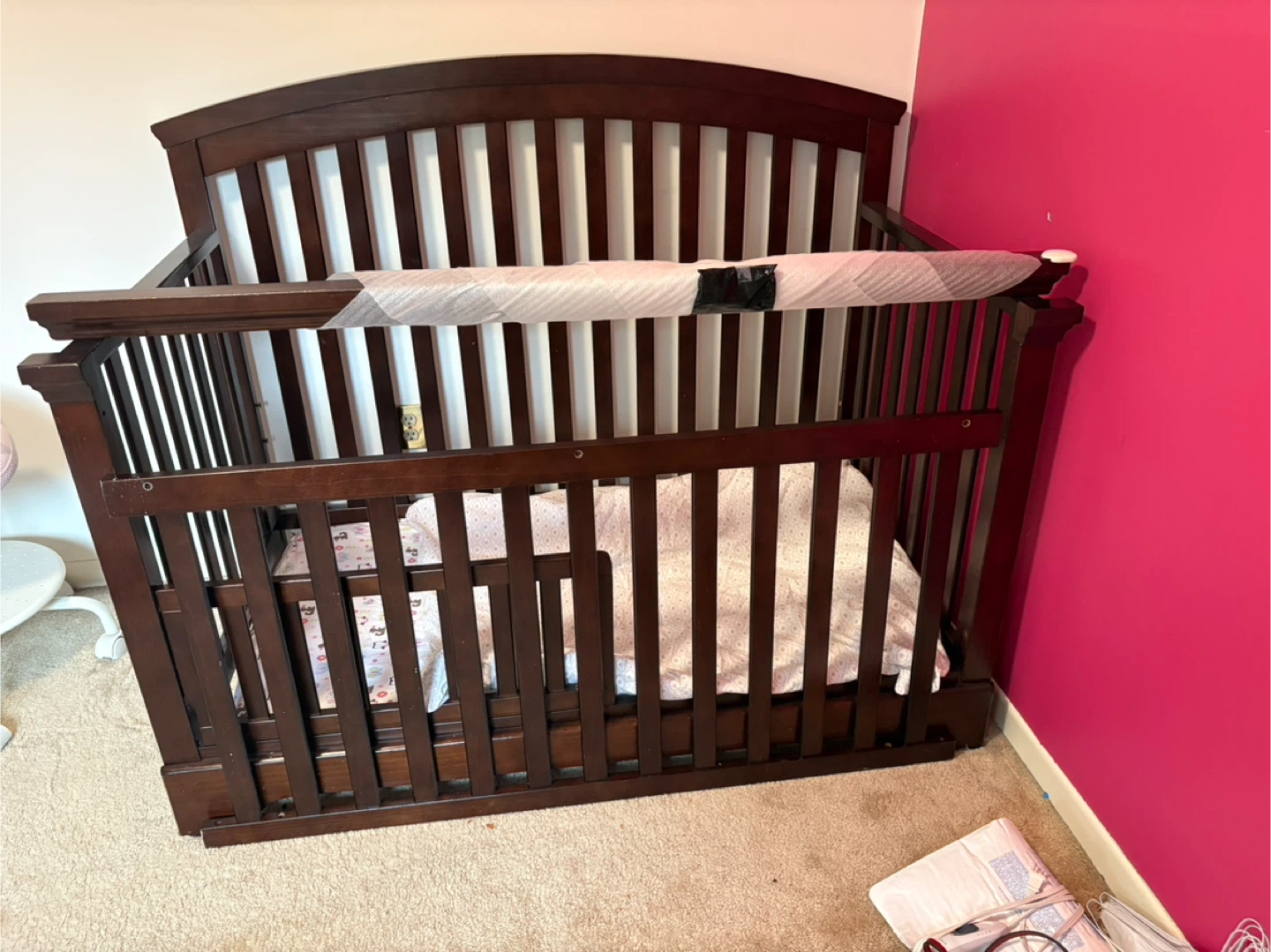 Espresso Brown Convertible Baby Crib - photo 4
