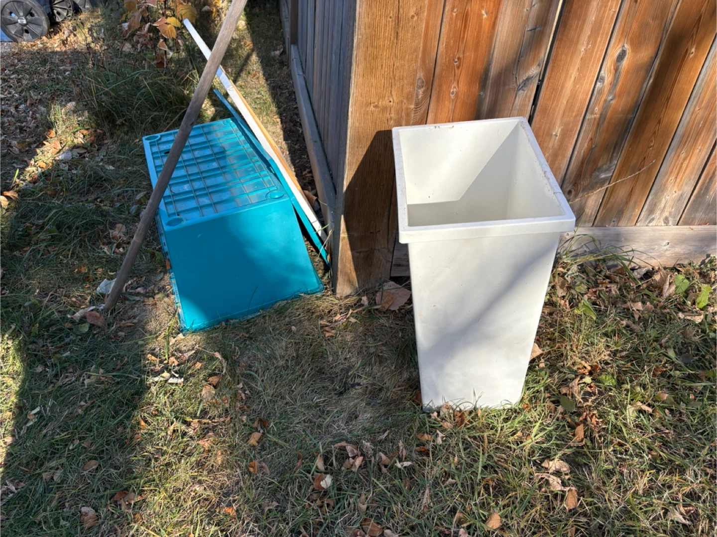 Teal Plastic Storage Tote - photo 3