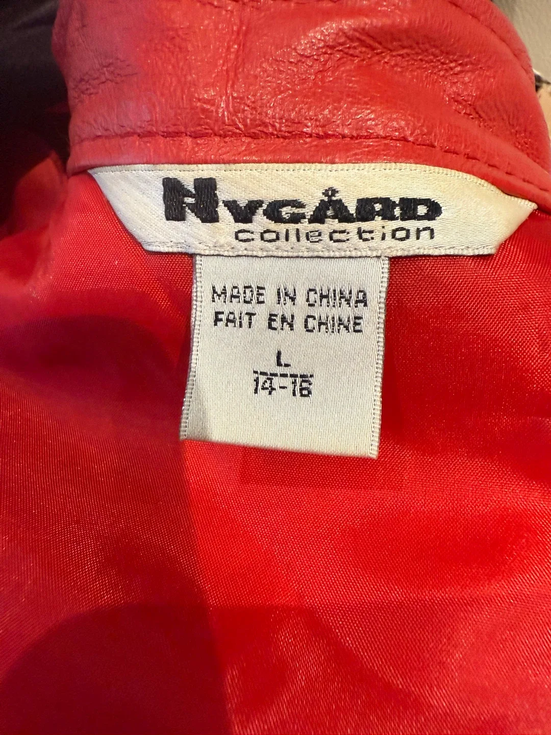 Nygard Collection Red Leather Jacket - Size L image indicator(4)