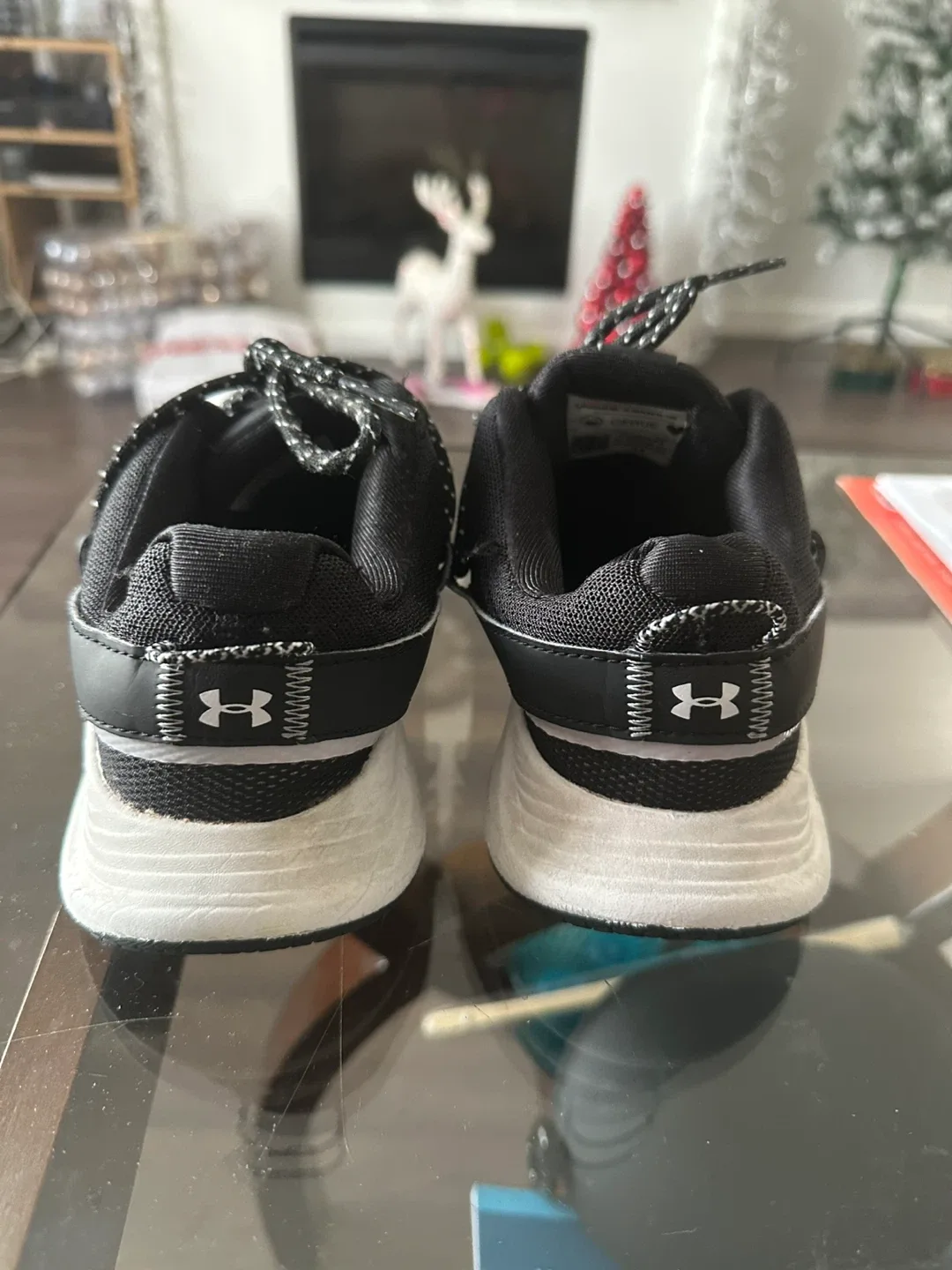 Under Armour Running Shoes, Black & White