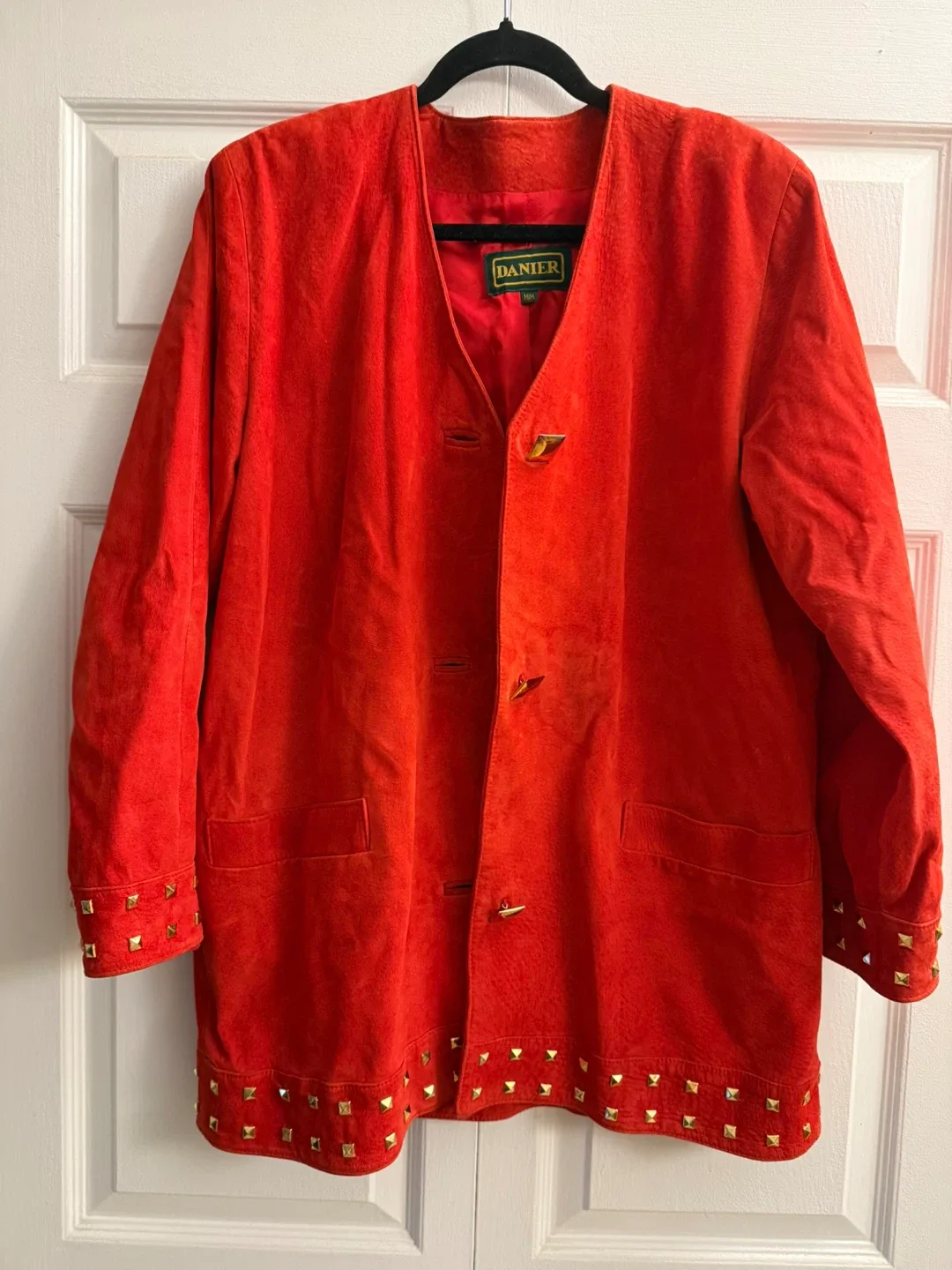 Danier red Suede Jacket image indicator(2)