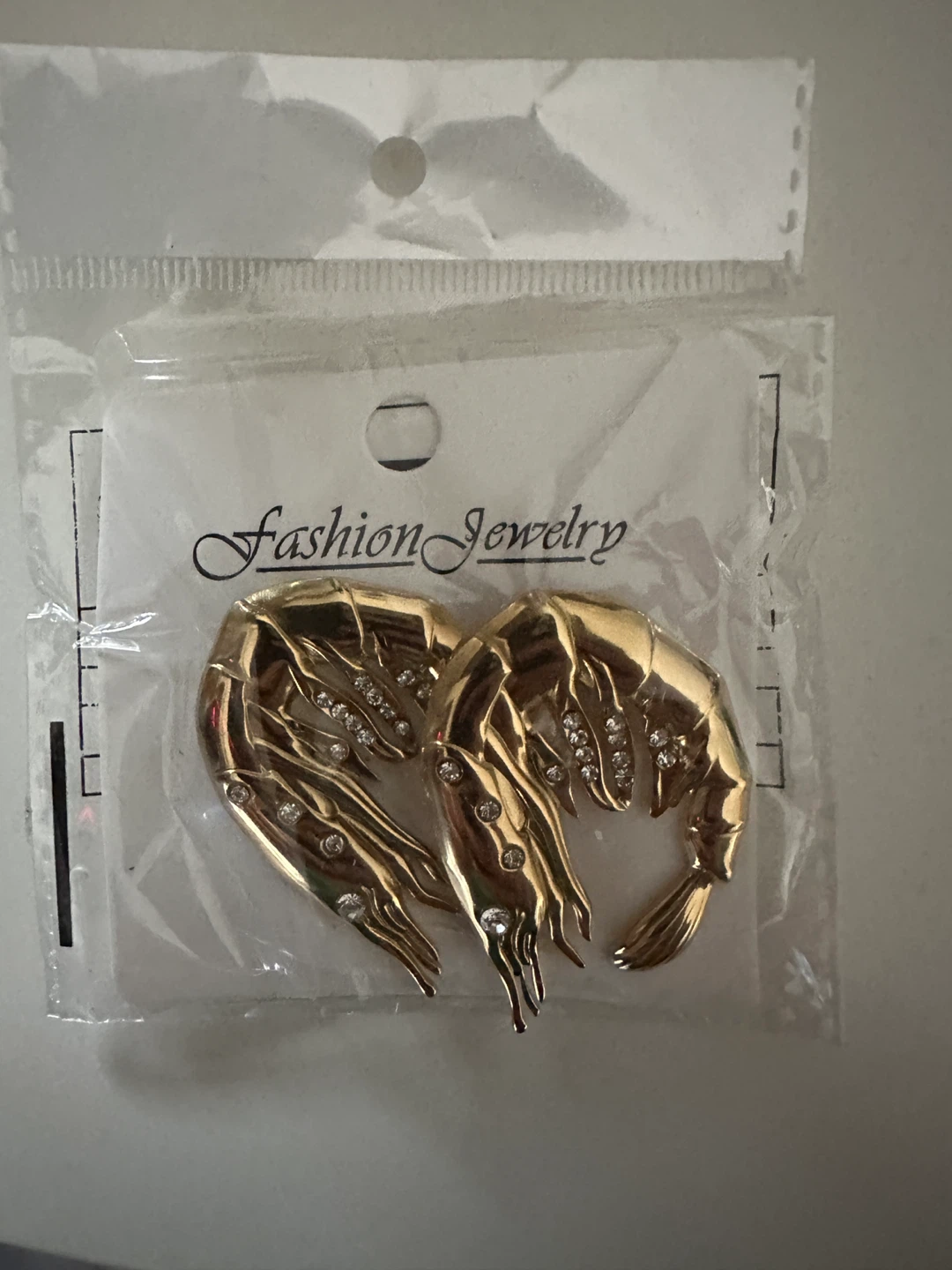 Prawn Earrings - Gold Fashion Jewelry - photo 3