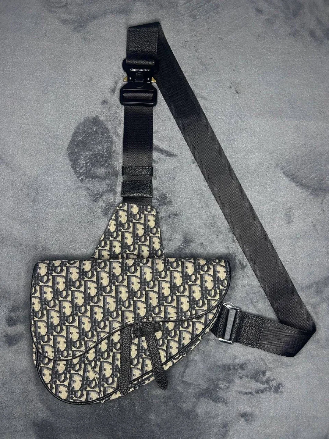 Christian Dior Oblique Jacquard Saddle Bag thumbnail