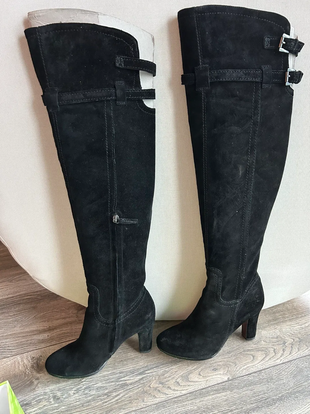 Sam Edelman Black Suede Over-the-Knee Boots thumbnail