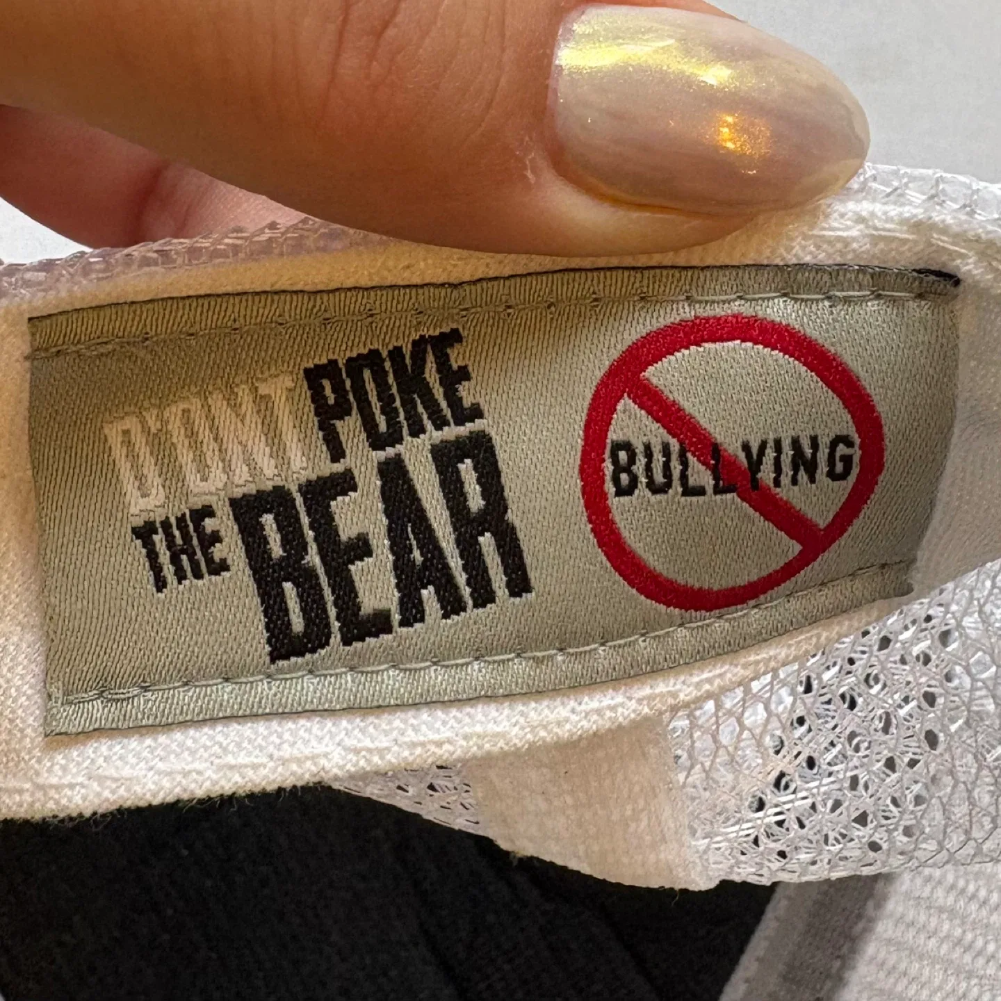 D Ont Poke The Bear Wine Trucker Hat Snapback Cap Bear Graphic image indicator(7)