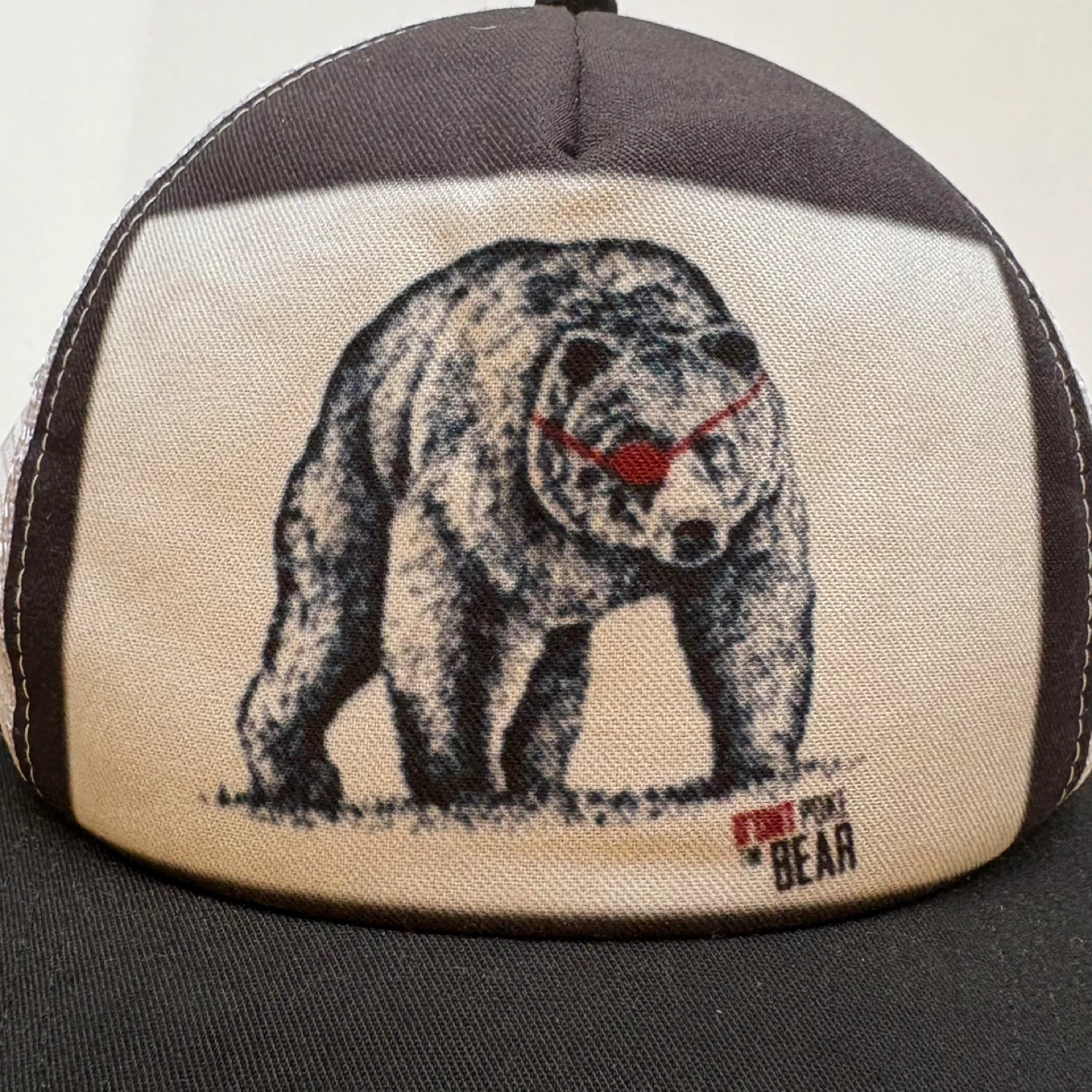D Ont Poke The Bear Wine Trucker Hat Snapback Cap Bear Graphic - photo 3