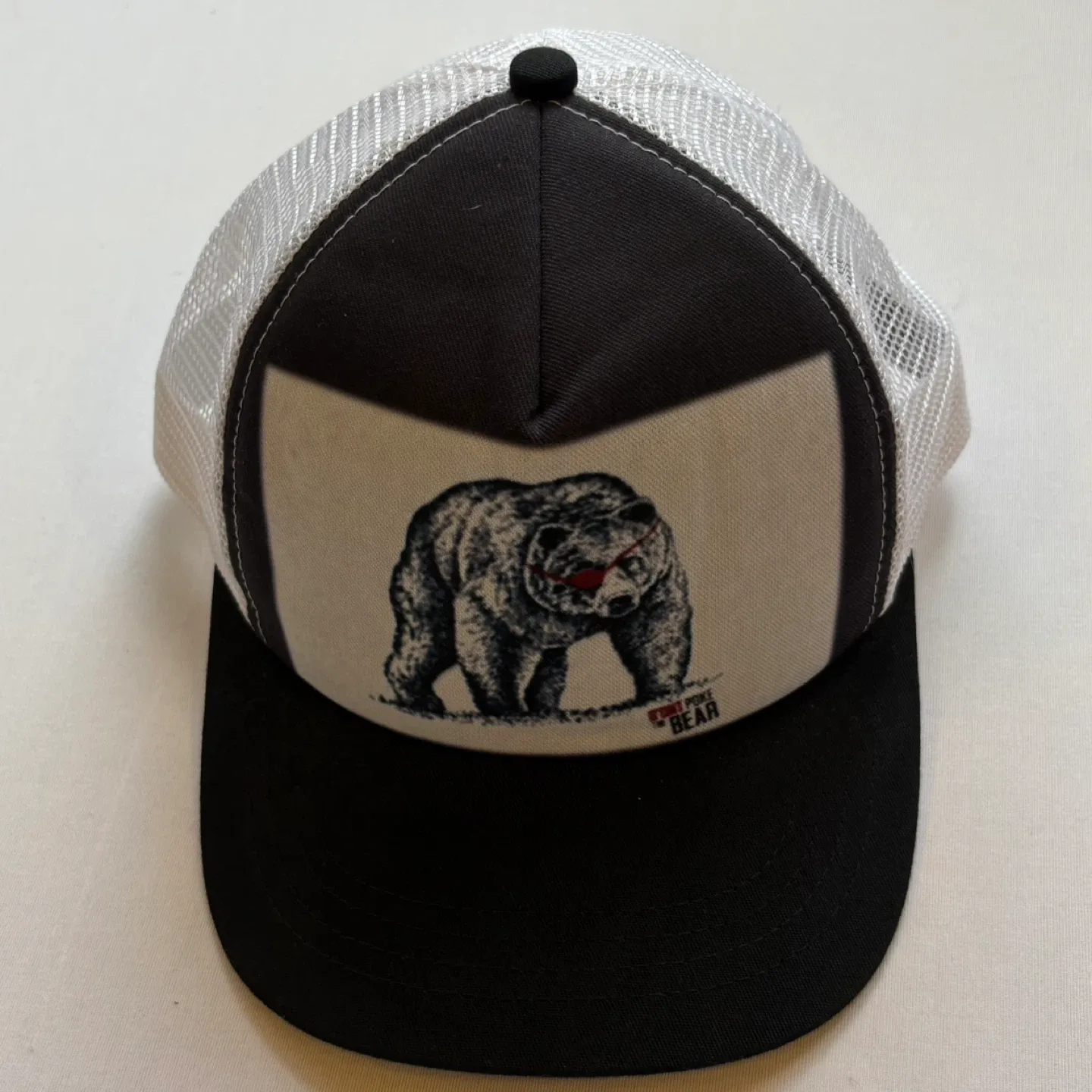 D Ont Poke The Bear Wine Trucker Hat Snapback Cap Bear Graphic image indicator(2)