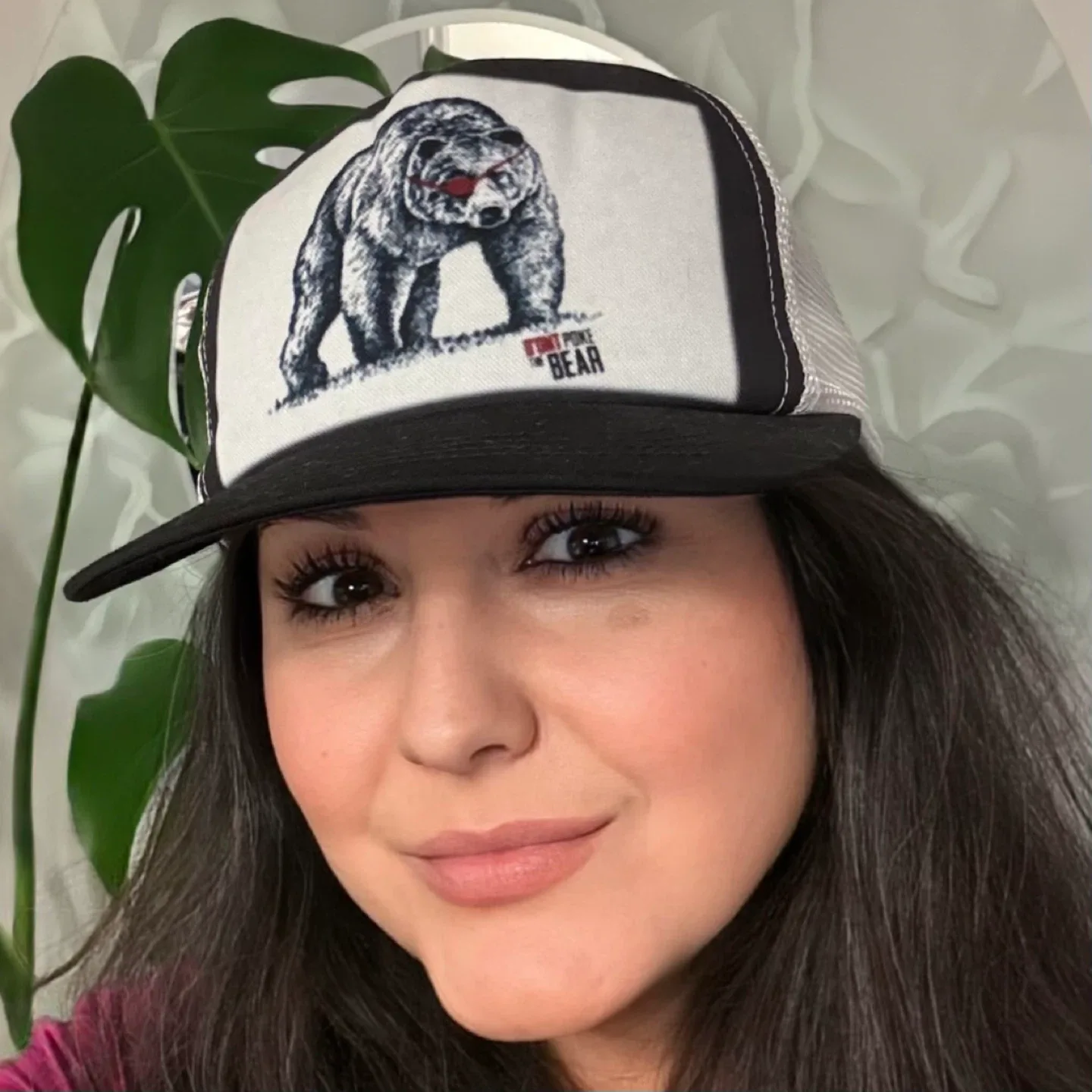 D Ont Poke The Bear Wine Trucker Hat Snapback Cap Bear Graphic thumbnail