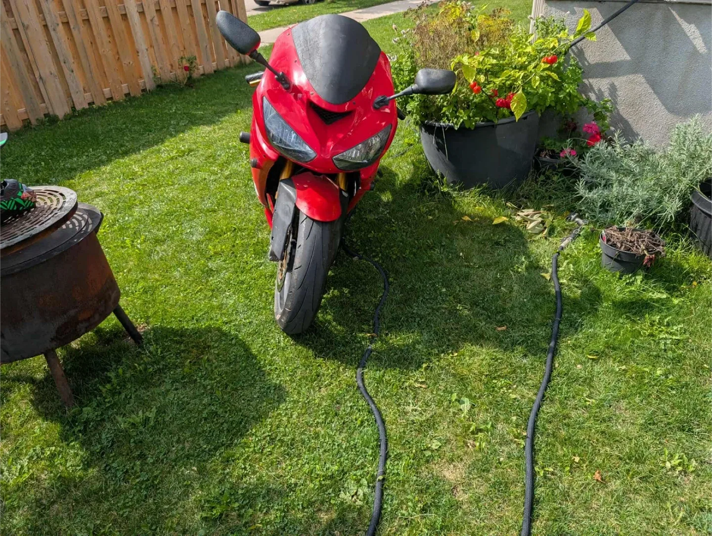 Red Kawasaki Motorcycle image indicator(8)