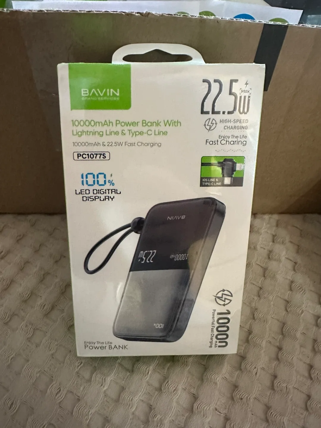 New BAVIN PC1078S Wireless Fast Charging Power Bank image indicator(5)