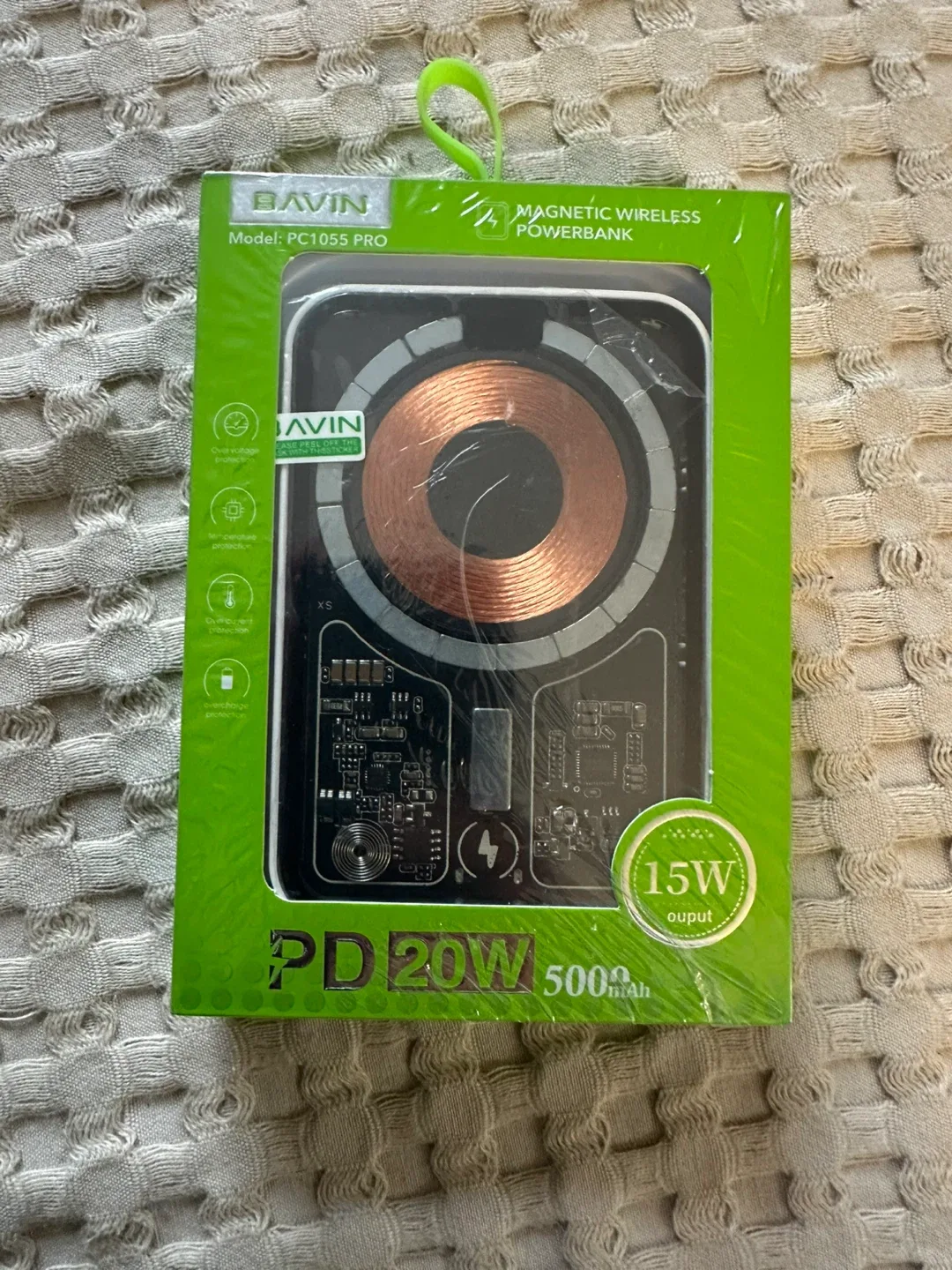 New BAVIN PC1078S Wireless Fast Charging Power Bank image indicator(6)