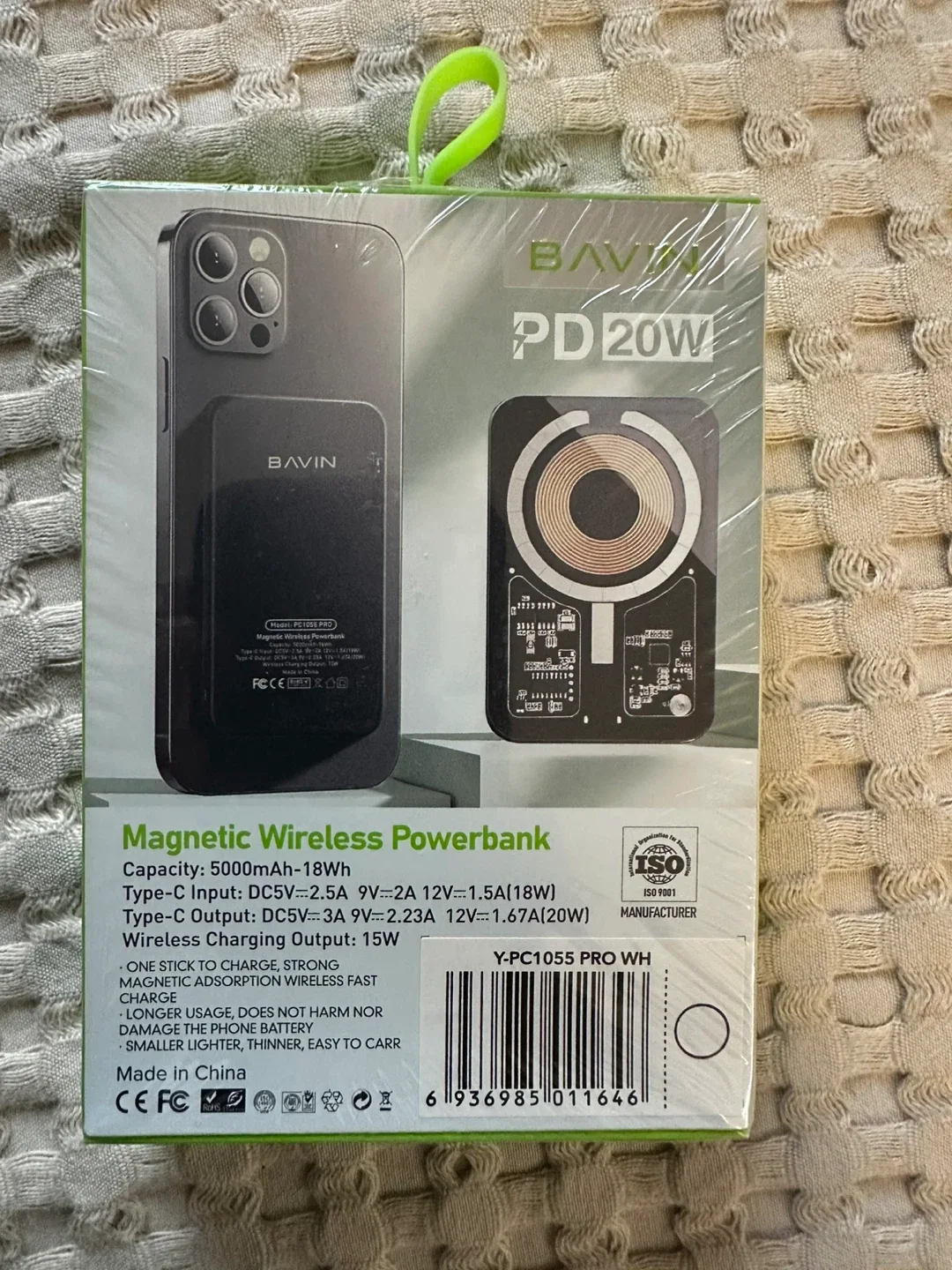 New BAVIN PC1078S Wireless Fast Charging Power Bank image indicator(7)