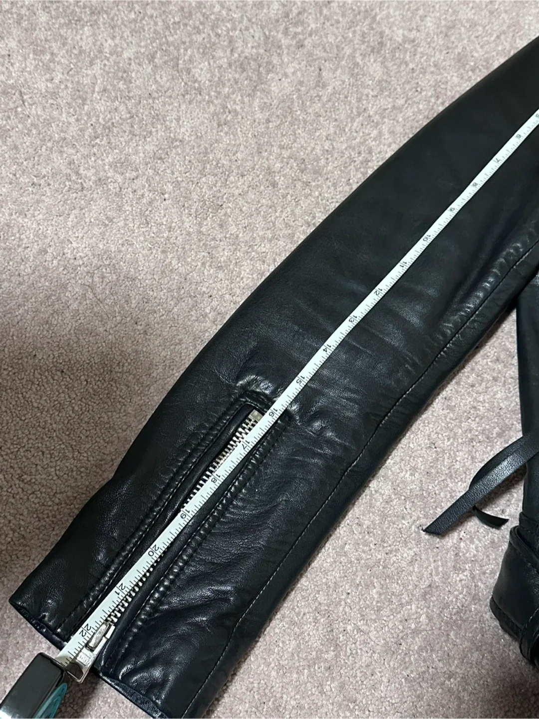 AllSaints Balfern Leather Biker Jacket image indicator(4)