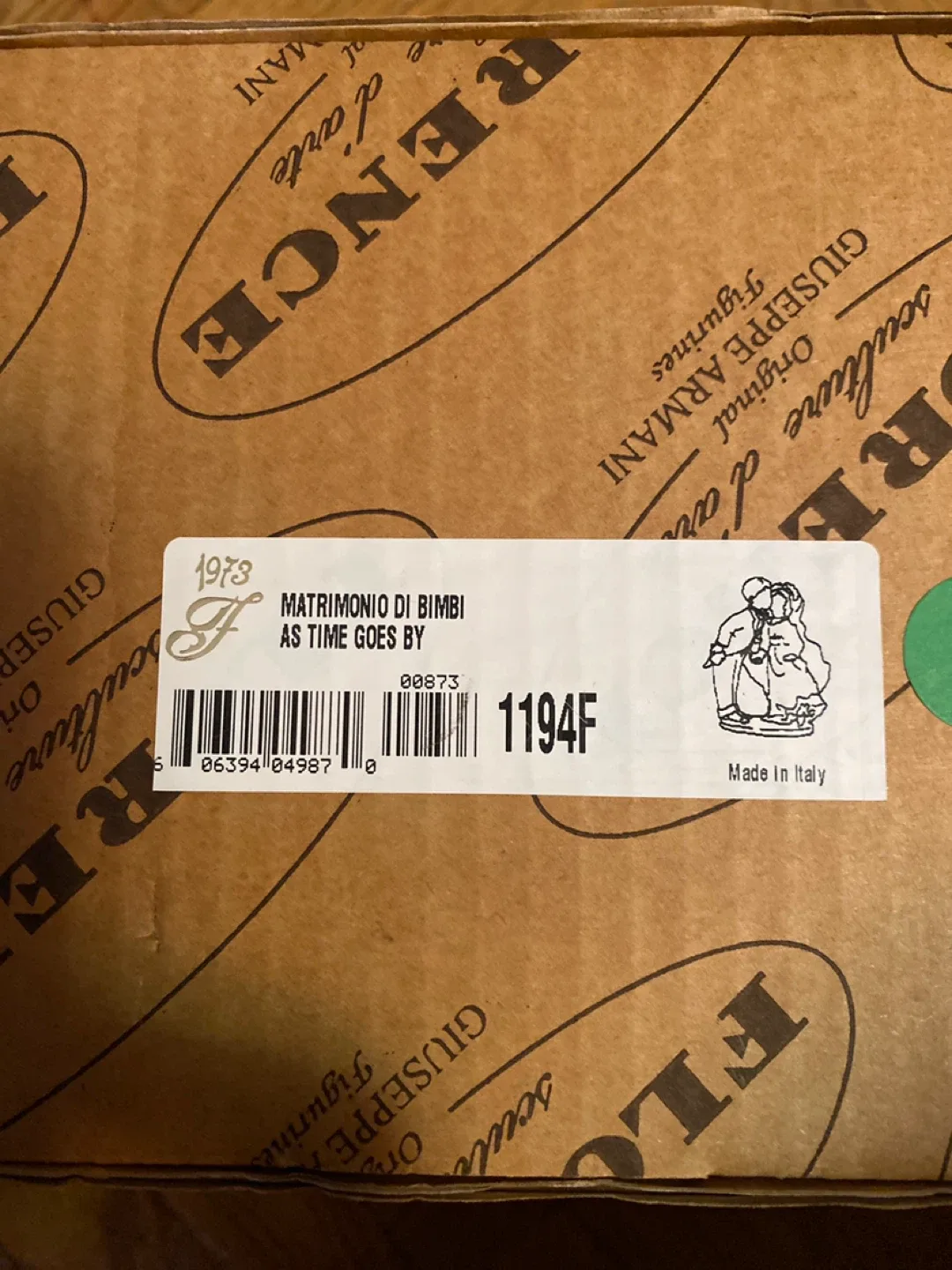 Florence Giuseppe Armani Figurine - As Time Goes By image indicator(7)