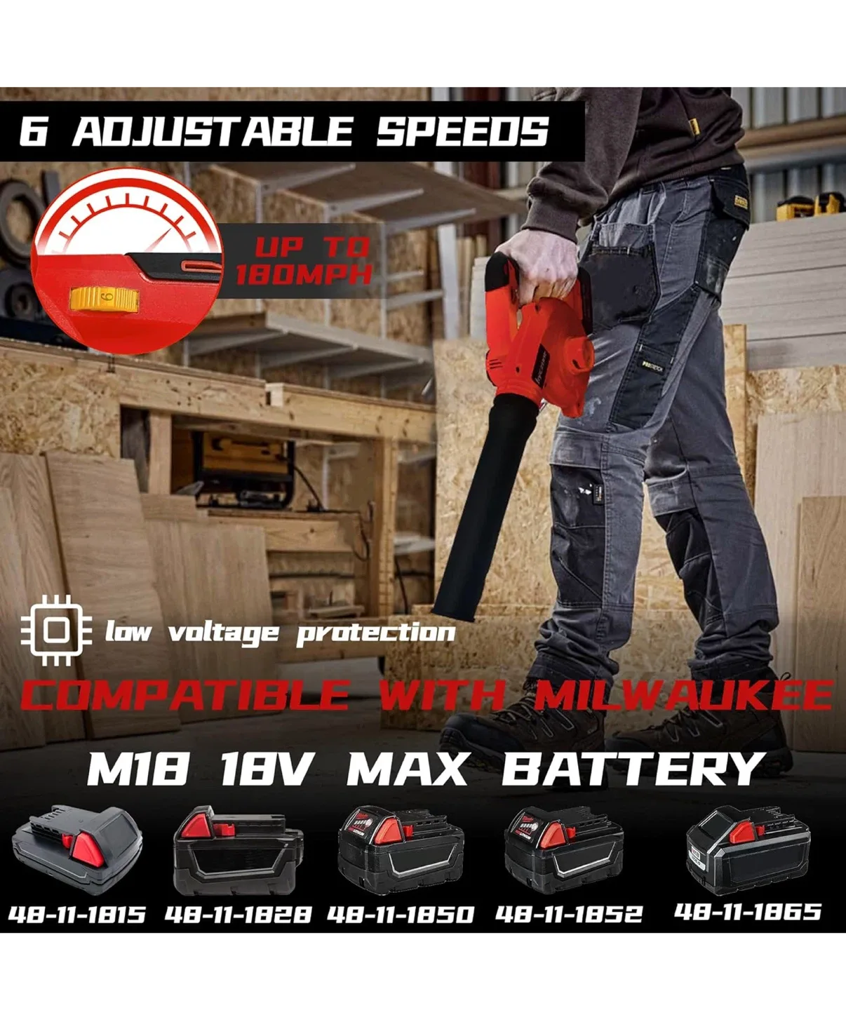 byczone 2 in 1 Blower & Vacuum Cleaner image indicator(2)