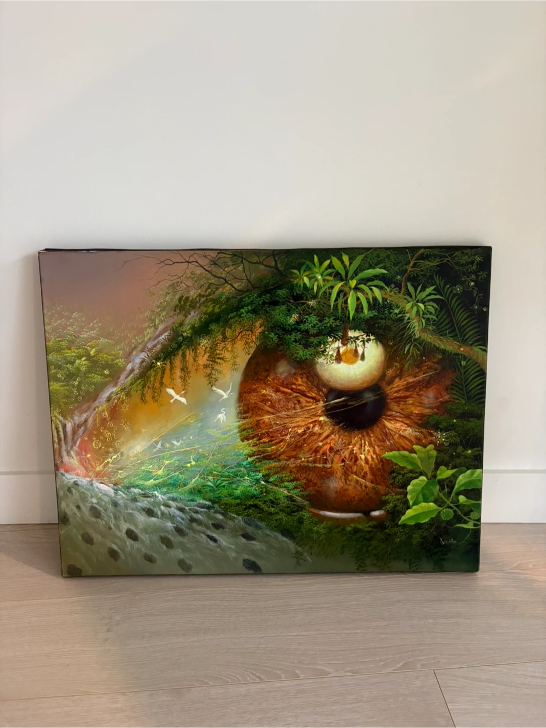 Amazon vision - hand painted ayahuasca inspired art - photo 2