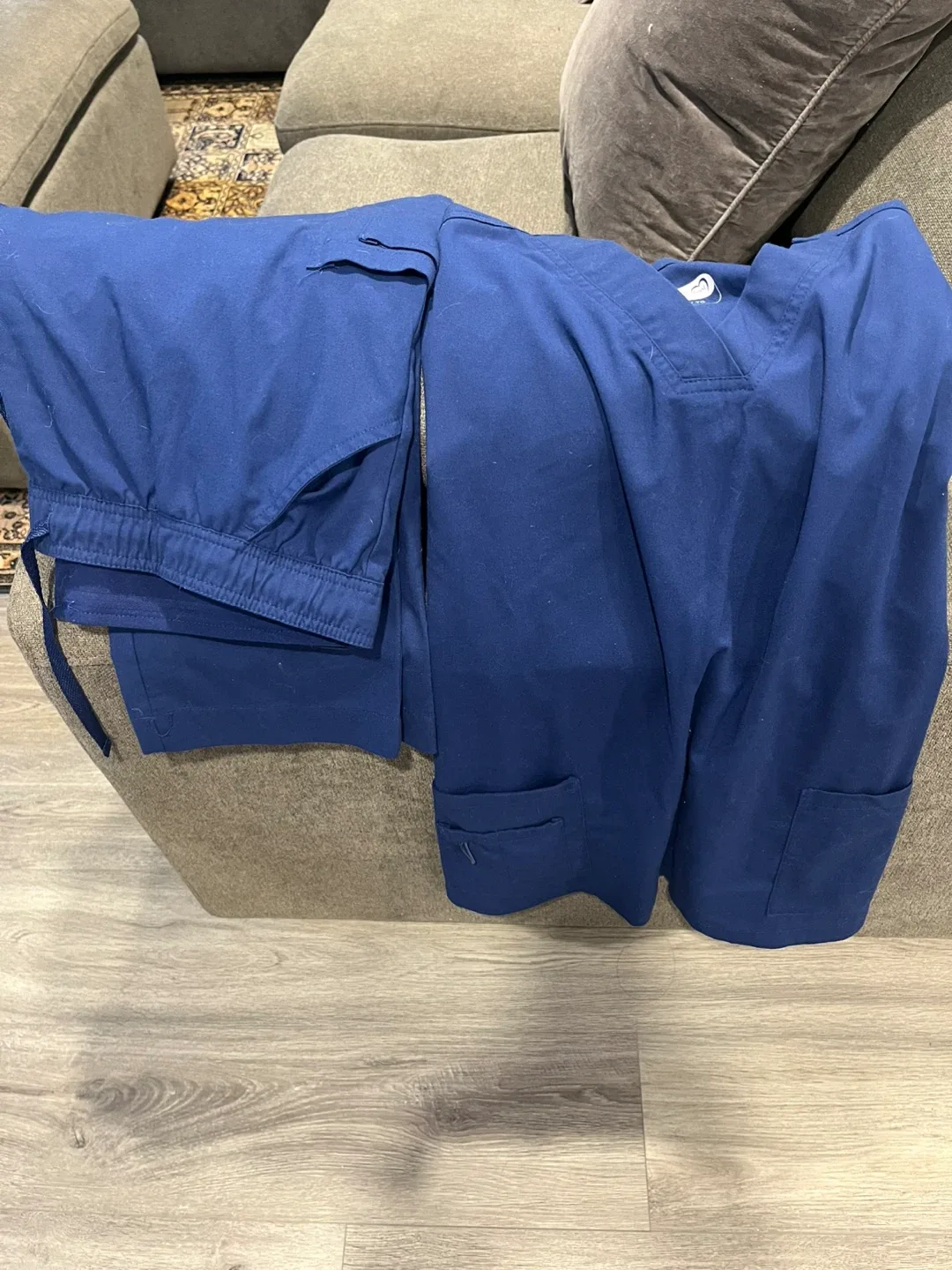 Tops and bottom Scrubs - Navy Blue/ Grey 10.00 each image indicator(5)