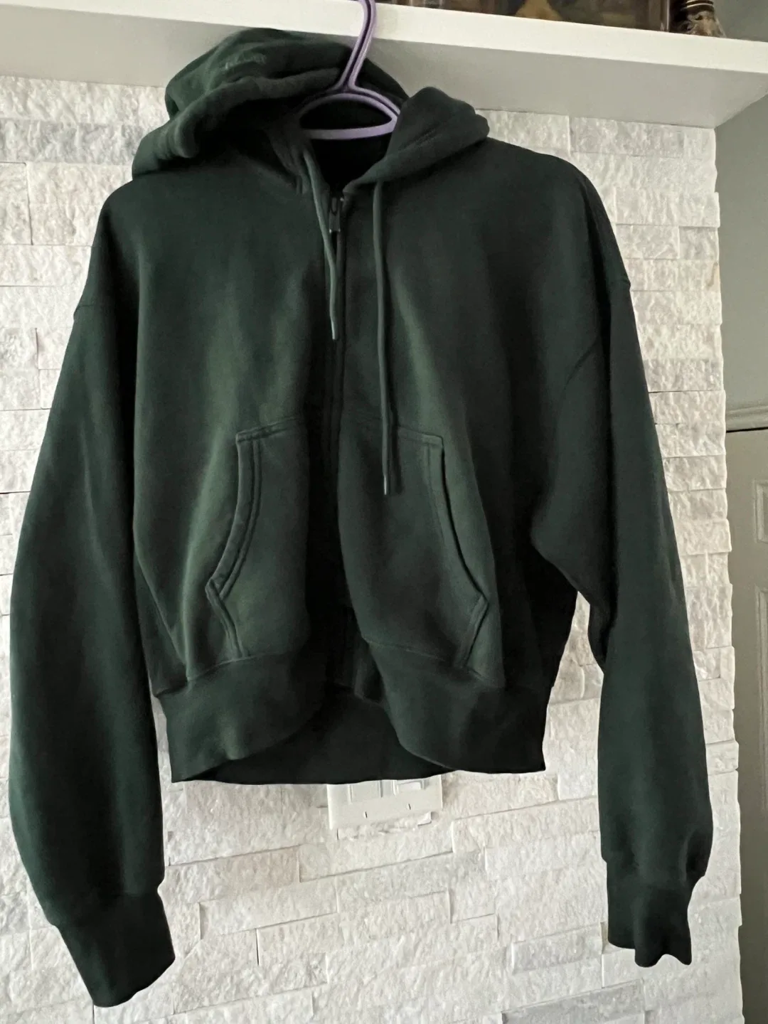 Aritzia Sweatfleece Boyfriend Zip Hoodie - Size S image indicator(5)