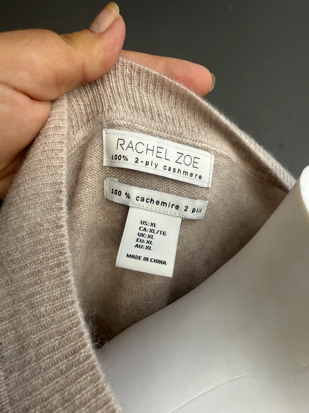 Rachel Zoe 100% Cashmere Sweater - XL image indicator(4)