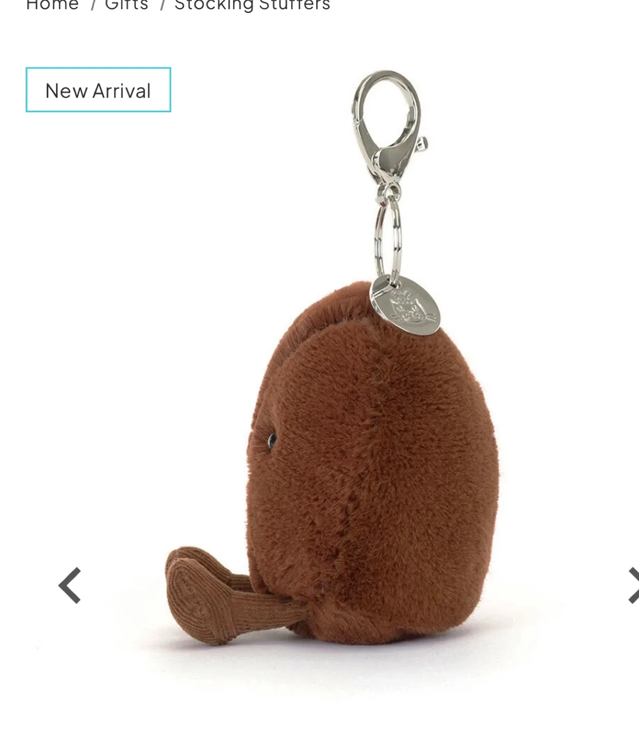 Jellycat Amuseable Coffee Bean Bag Charm image indicator(5)