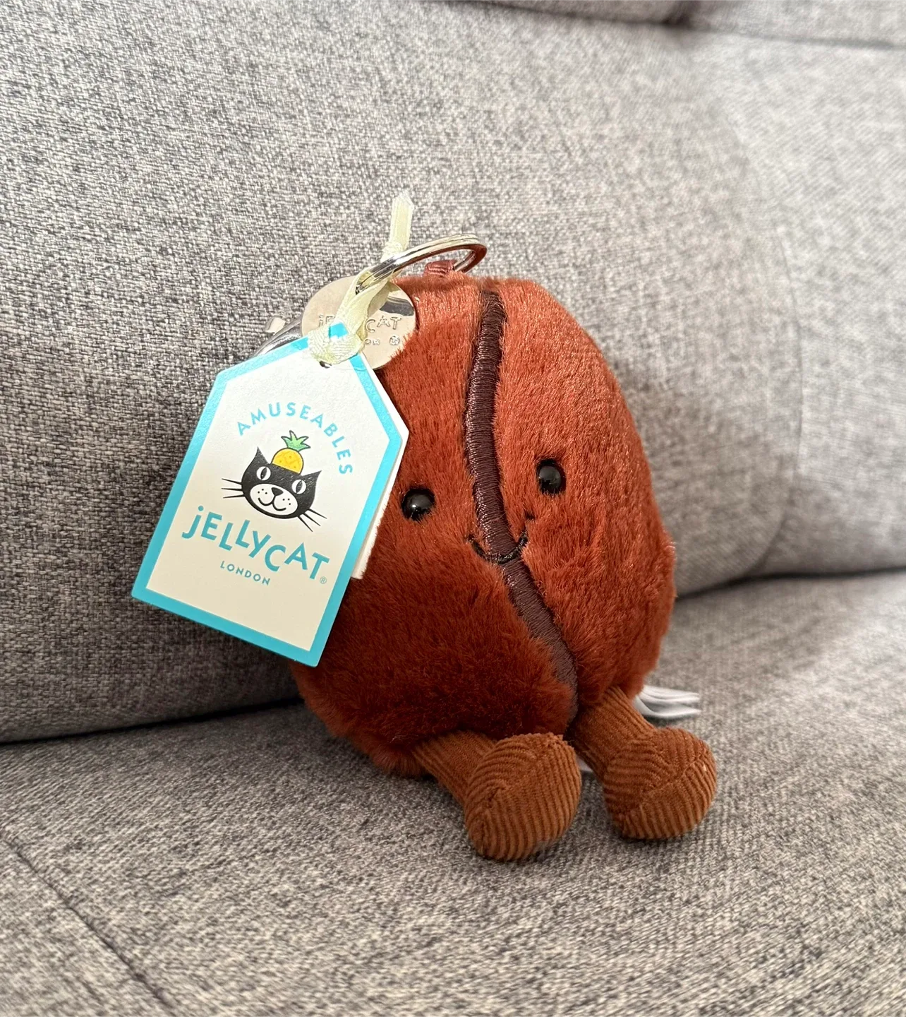 Jellycat Amuseable Coffee Bean Bag Charm thumbnail