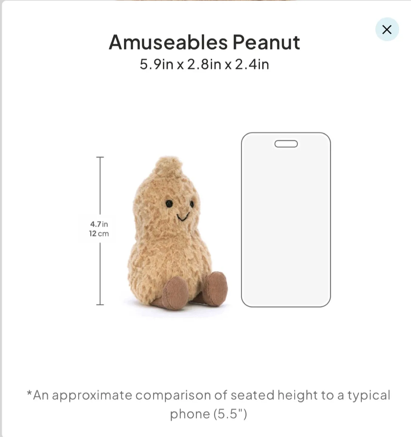 Jellycat Amuseables Peanut image indicator(4)