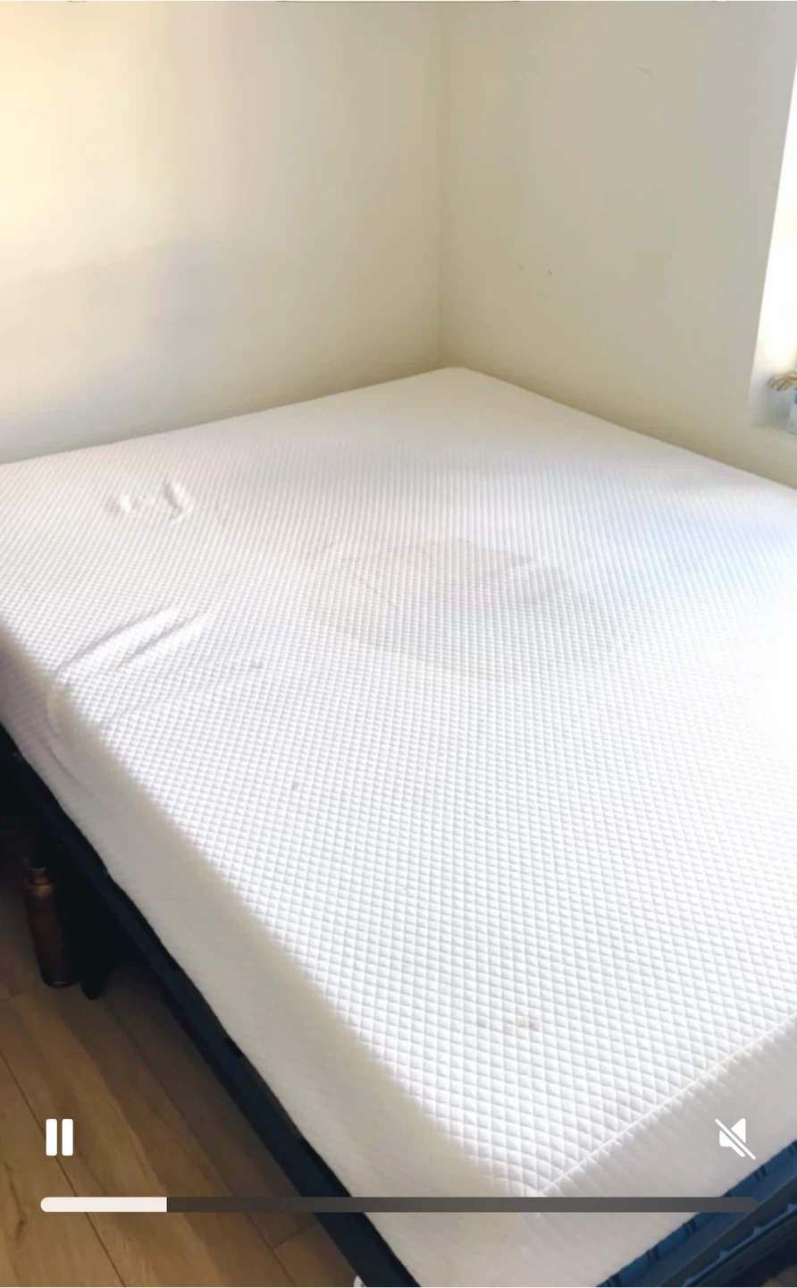Double size bed frame and mattress - photo 4