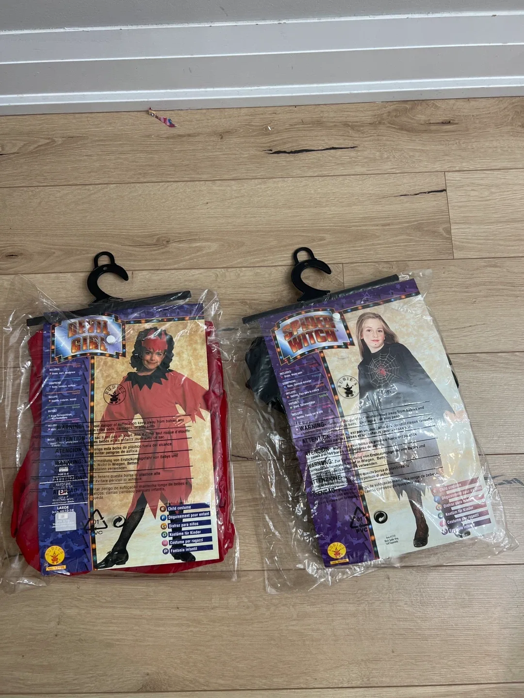 New Devil Girl & Spider Witch Costumes - Large