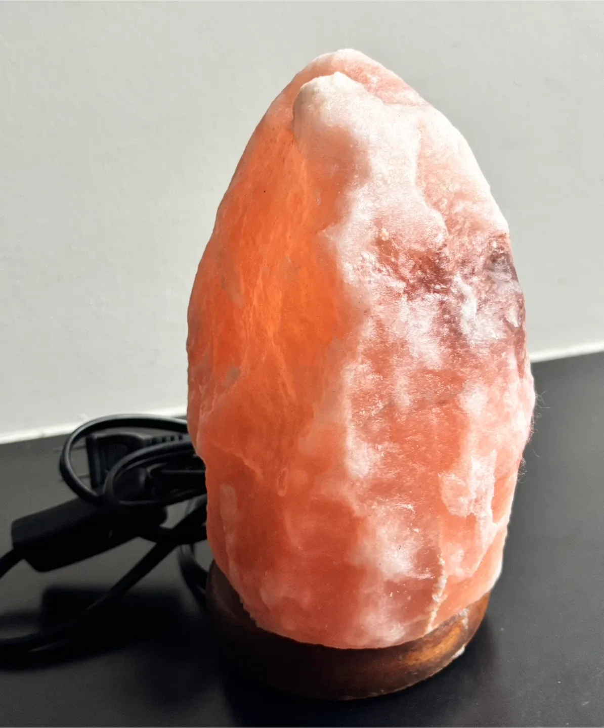 Himalayan Salt Lamp with Wood Base