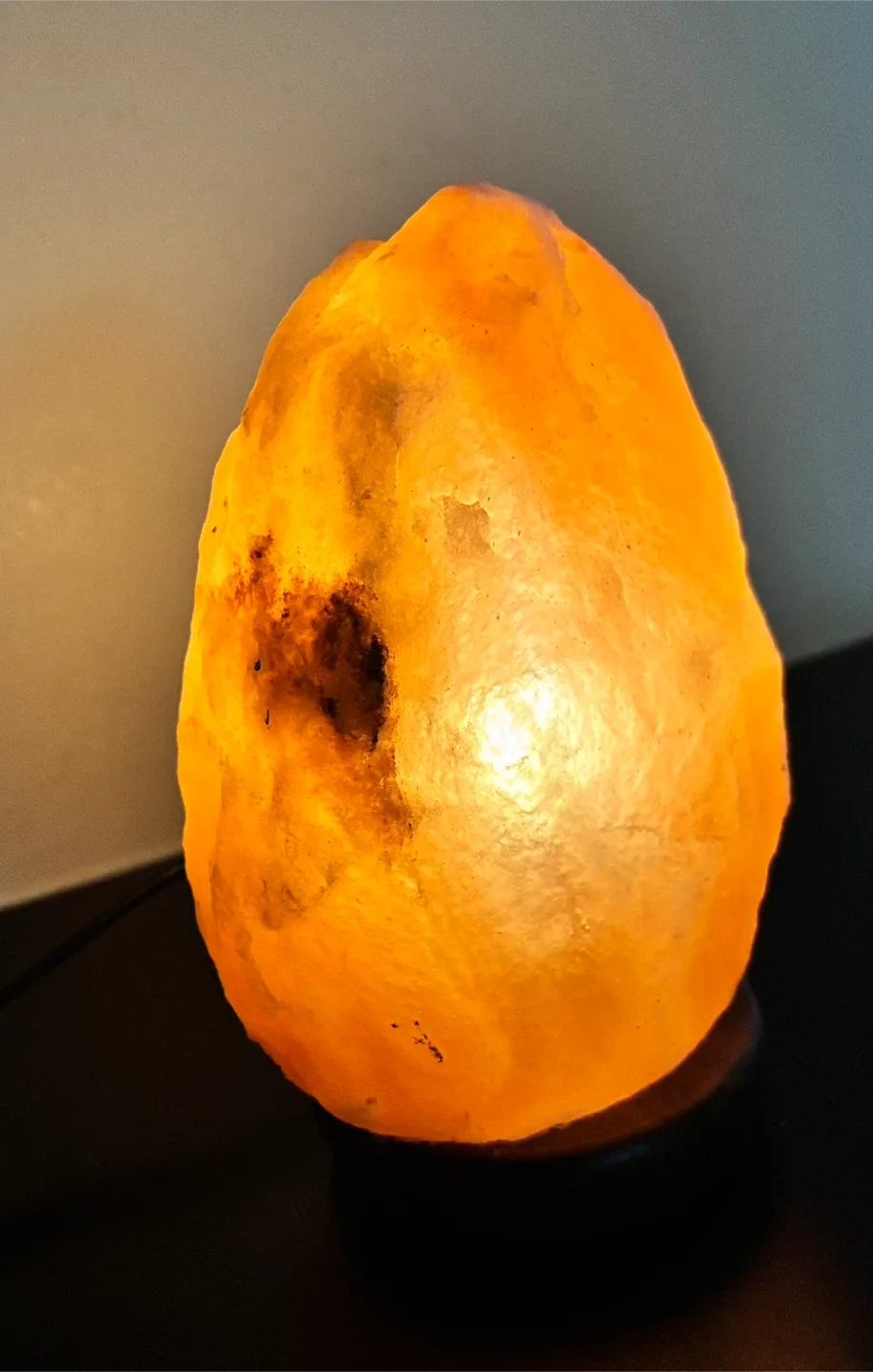 Himalayan Salt Lamp with Wood Base image indicator(5)
