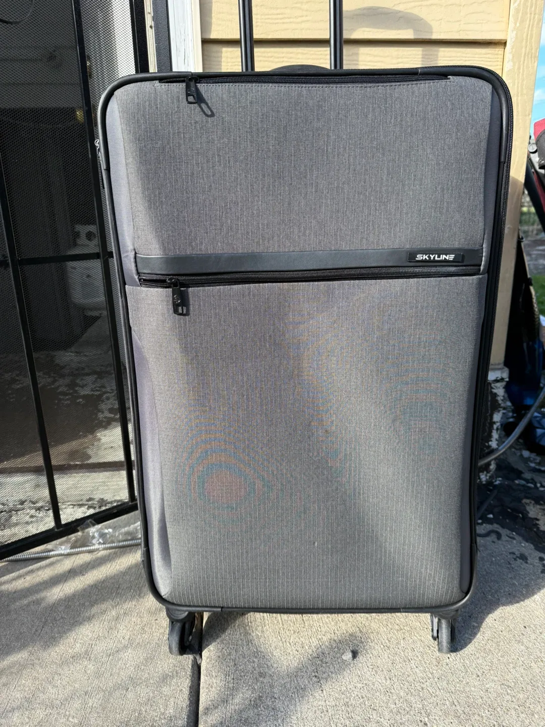 Skyline Gray Rolling Suitcase thumbnail