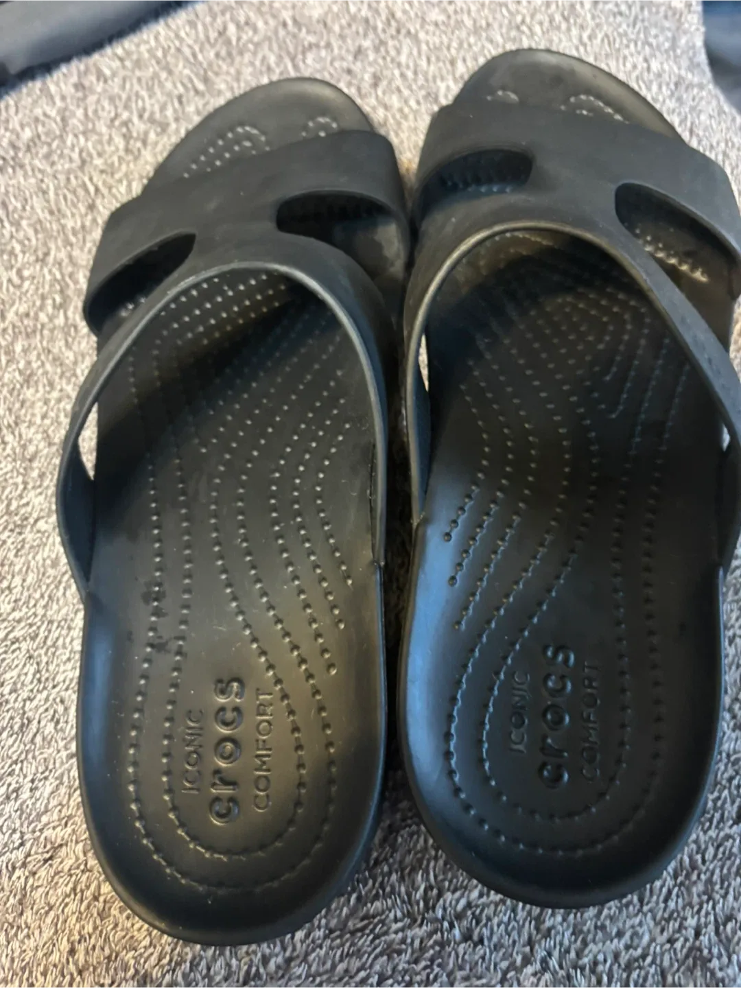Crocs Women's Serena Slide Black Slip On Comfort Slide Sandals image indicator(6)