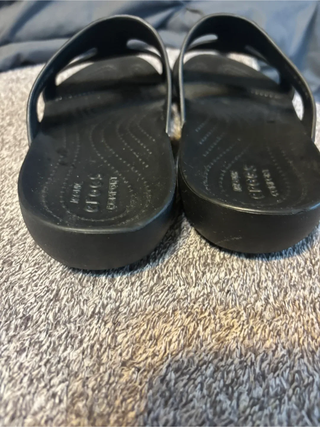 Crocs Women's Serena Slide Black Slip On Comfort Slide Sandals image indicator(5)